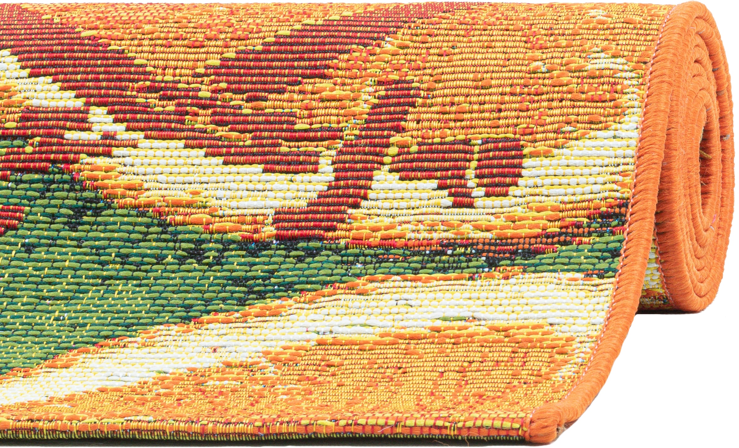 Sansibar Teppich »Rantum Beach 002«, rechteckig, 5 mm Höhe, Flachgewebe, modernes Sommer Design, In- und Outdoor geeignet