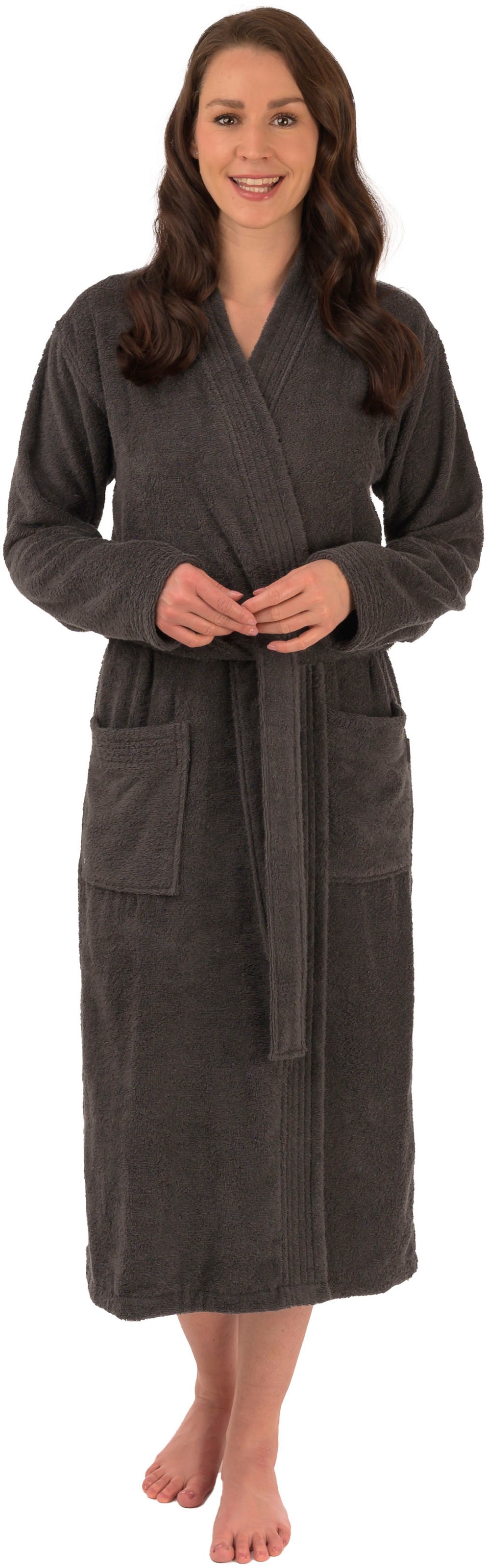 Image of Wewo fashion Unisex-Bademantel "3005, ideal für Sauna & Spa, Hotelbademantel, Morgenmantel" 1 Stk. klassisch elegant