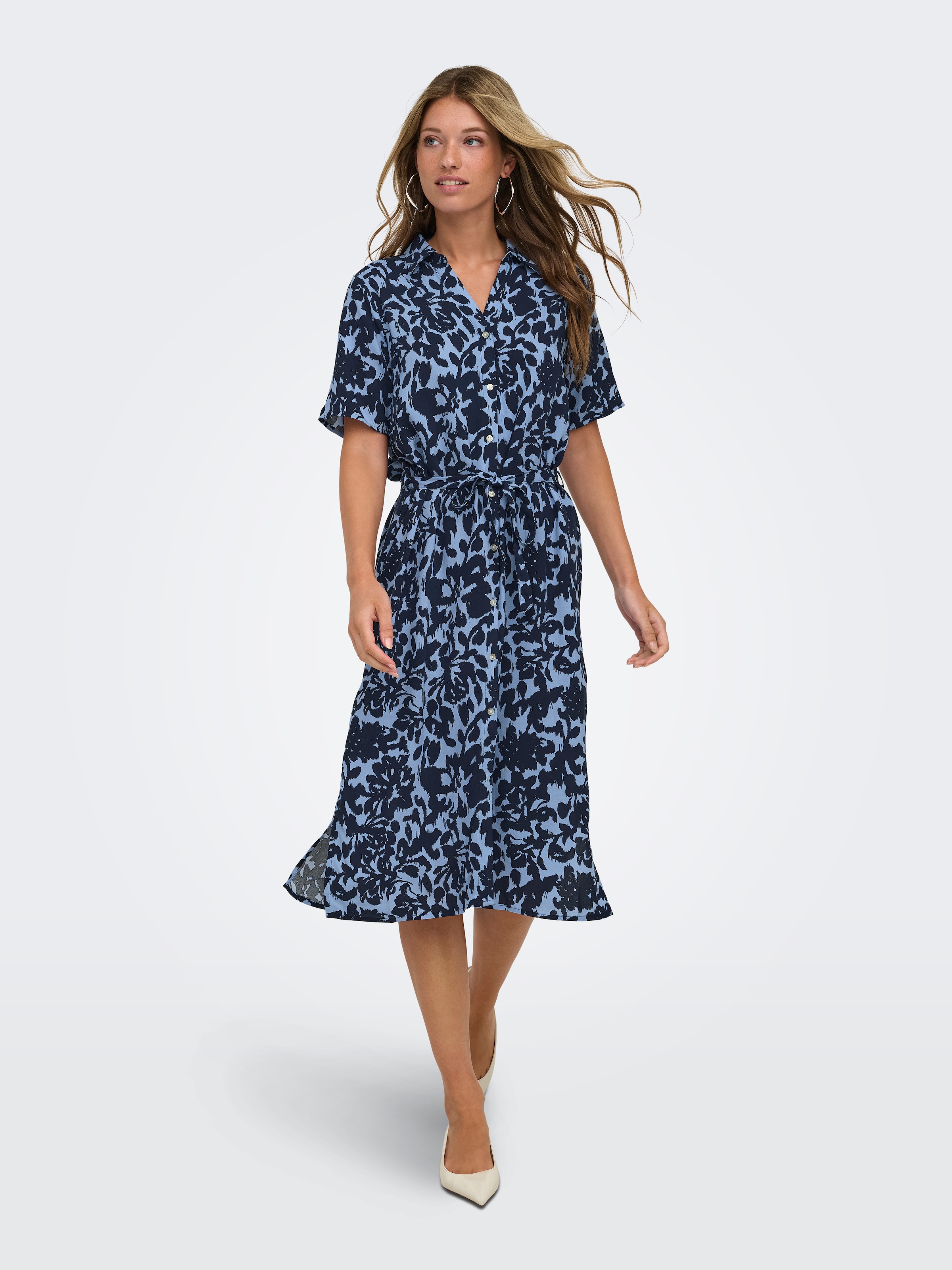 ONLY Hemdblusenkleid »ONLYASMIN S/S SHIRT DRESS WVN NOOS«