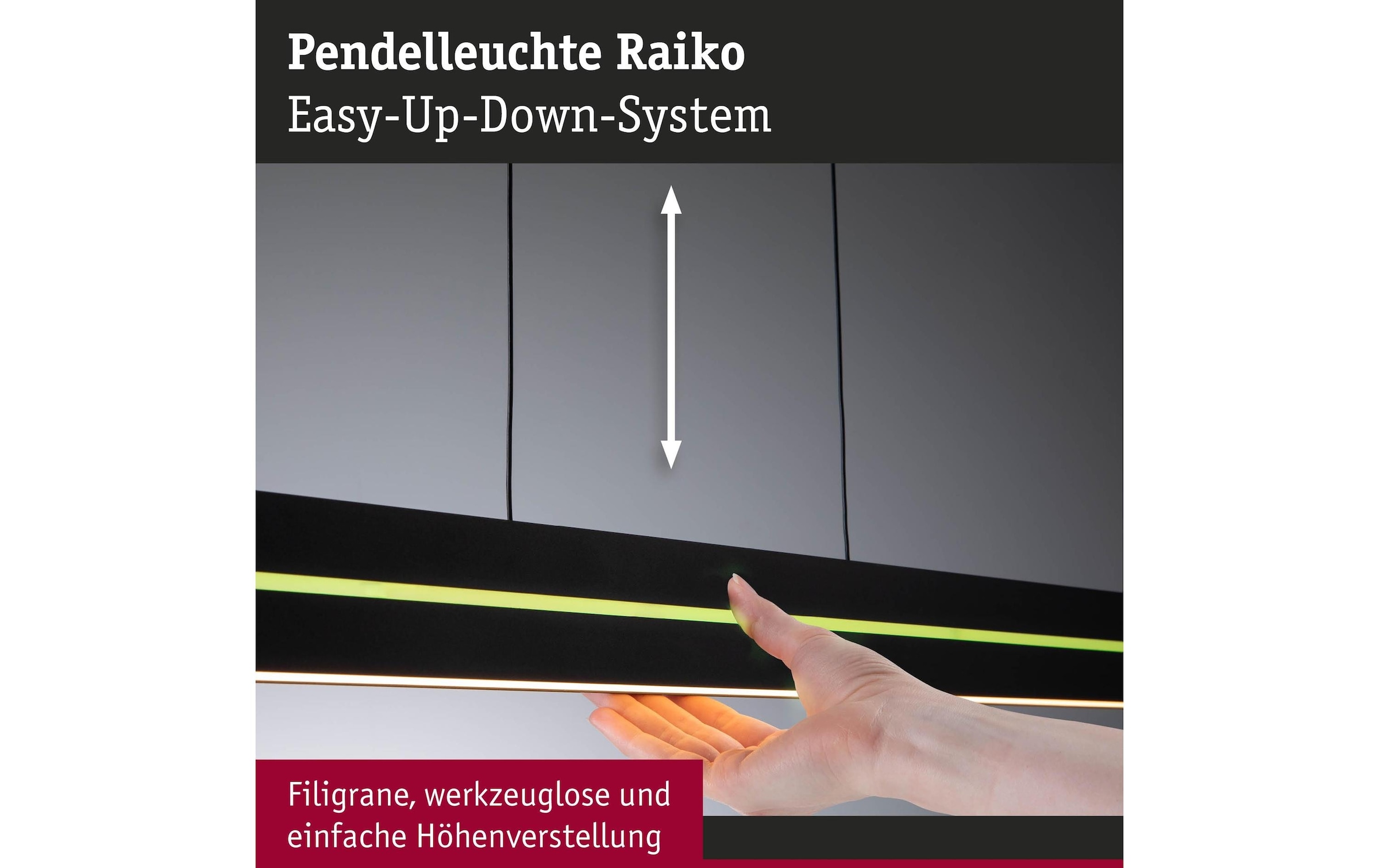 Paulmann Pendelleuchte »LED Pendelleuchte Raiko« LED-Modul RGB | warmweiss - kaltweiss