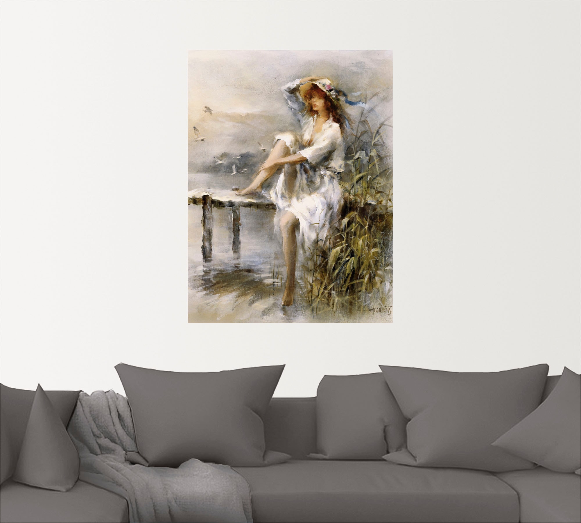 Artland Wandbild »Wasserseite«, Frau, (1 St.), als Leinwandbild, Poster, Wandaufkleber in verschied. Grössen