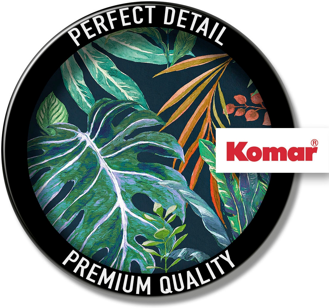 Komar Fototapete »Digitaldruck Vlies - Colourful Leaves - Grösse 200 x 250 cm«, bedruckt, Wohnzimmer, Schlafzimmer
