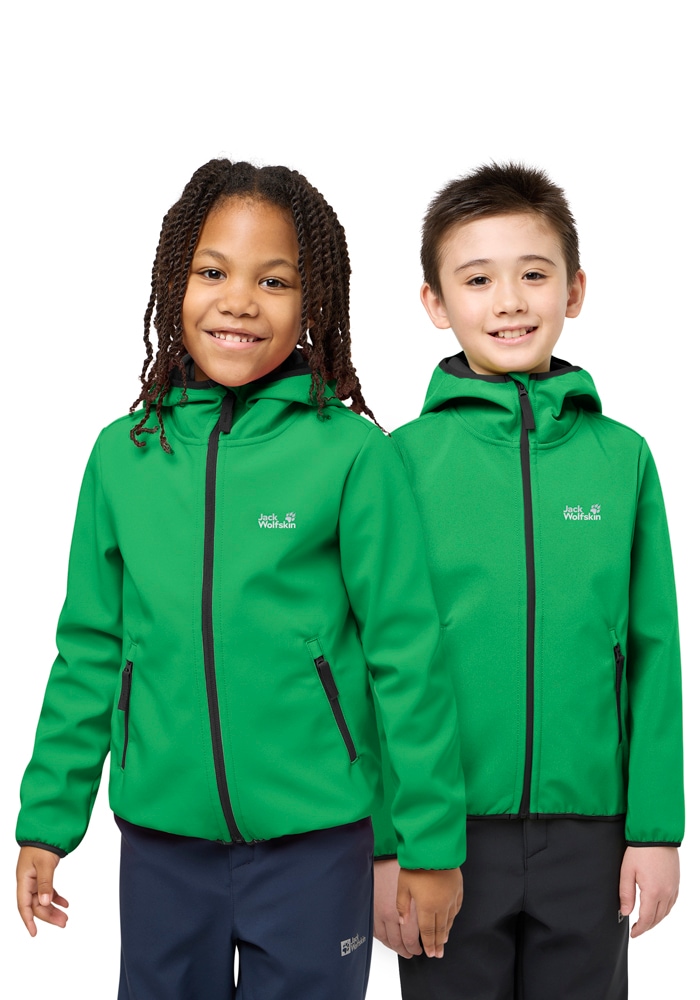 Image of Jack Wolfskin Softshelljacke "FOURWINDS JACKET KIDS" mit Kapuze