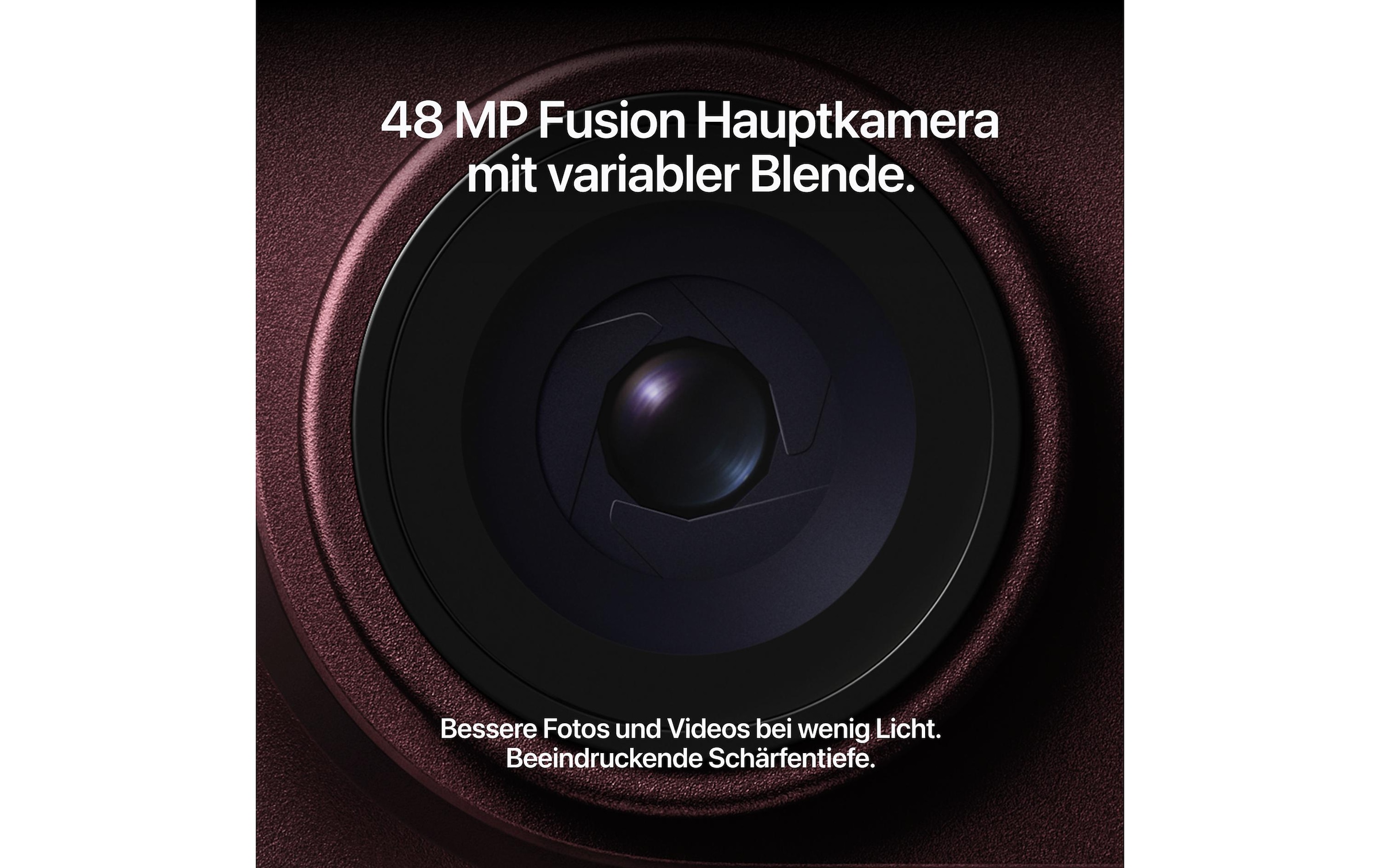 Apple Smartphone »Apple iPhone 18 Pro 512 GB Burgunder« Schwarz