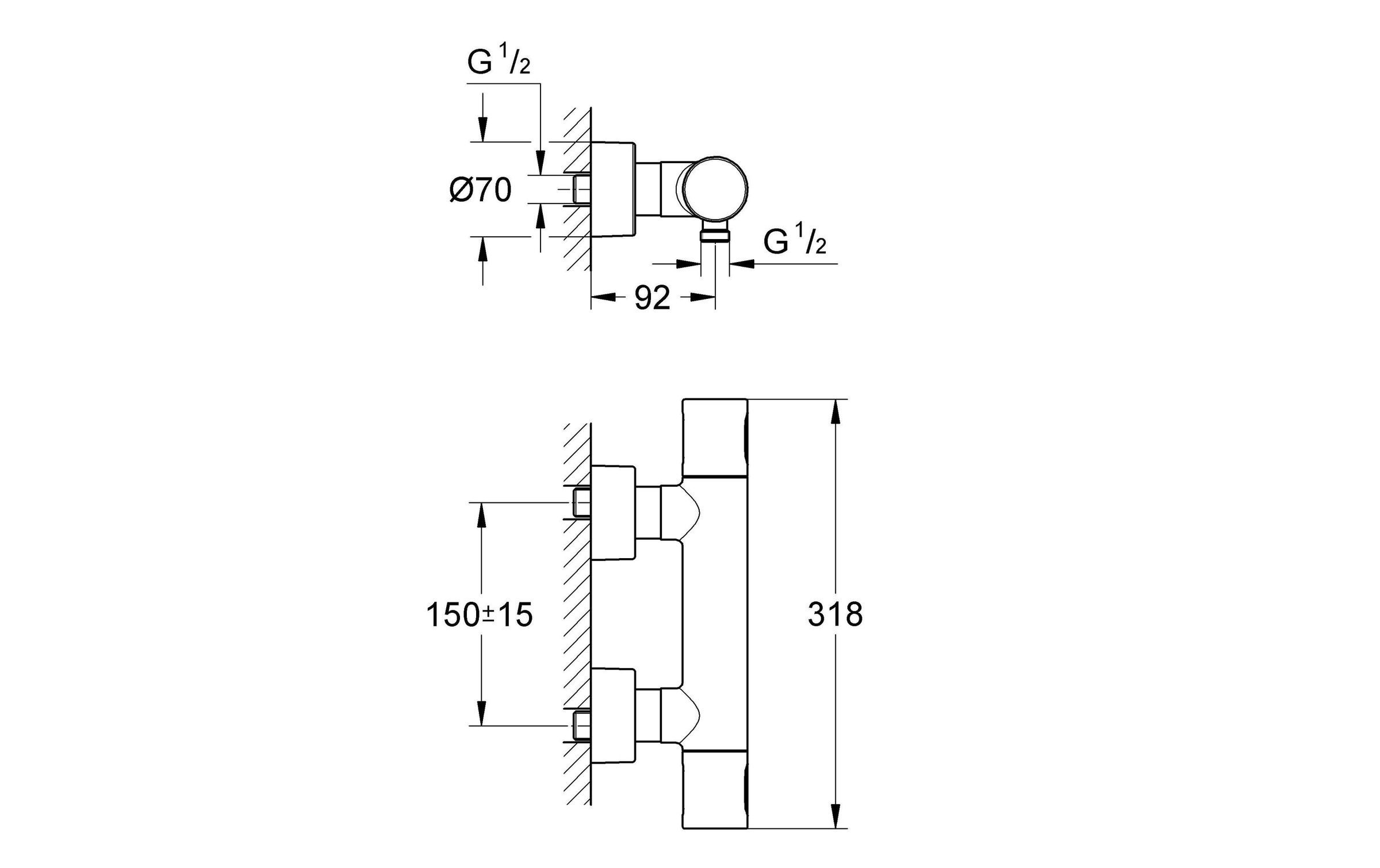 Grohe Duscharmatur »Grohtherm 3000 Cosmopolitan«