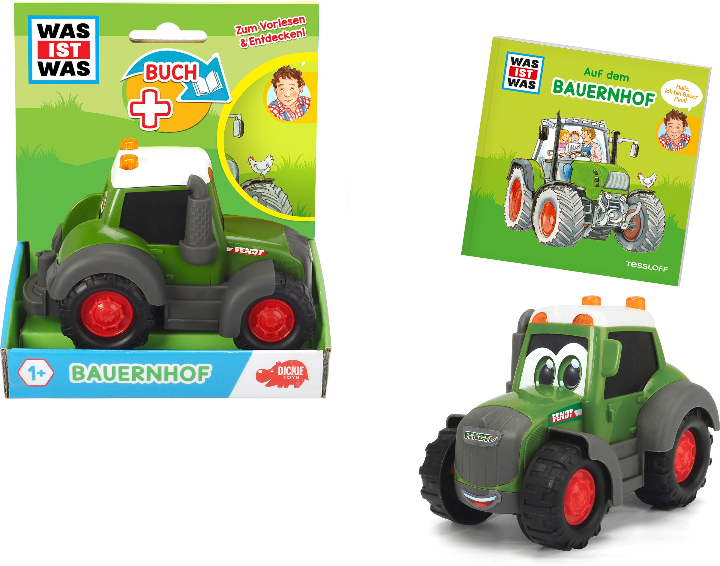 Spielzeug-Traktor "Was ist Was - Bauernhof