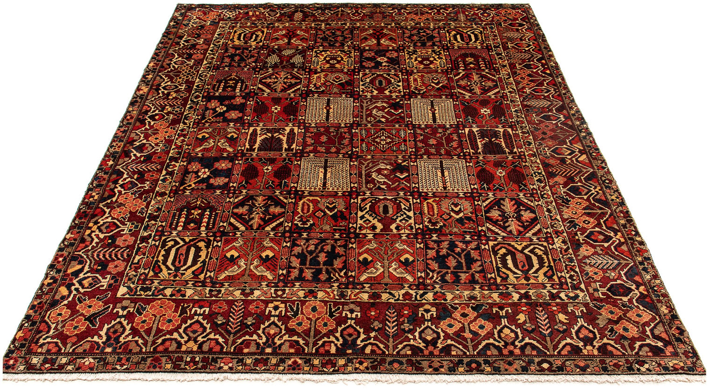 Image of morgenland Orientteppich »Ziegler - Bachtiari - 368 x 305 cm - dunkelrot«, rechteckig, 6 mm Höhe, Wohnzimmer, Handgeknüpft, Einzelstück mit Zertifikat bei Ackermann Versand Schweiz