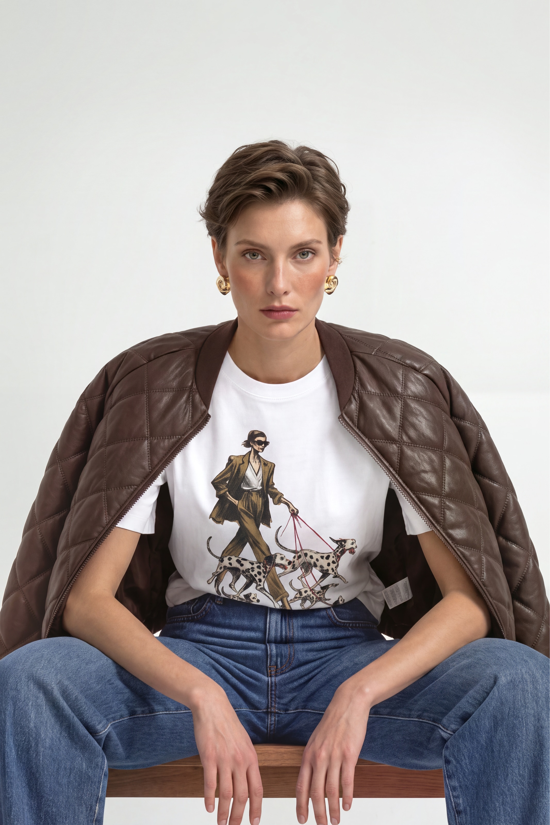 RICHROYAL T-shirt avec imprimé accrocheur