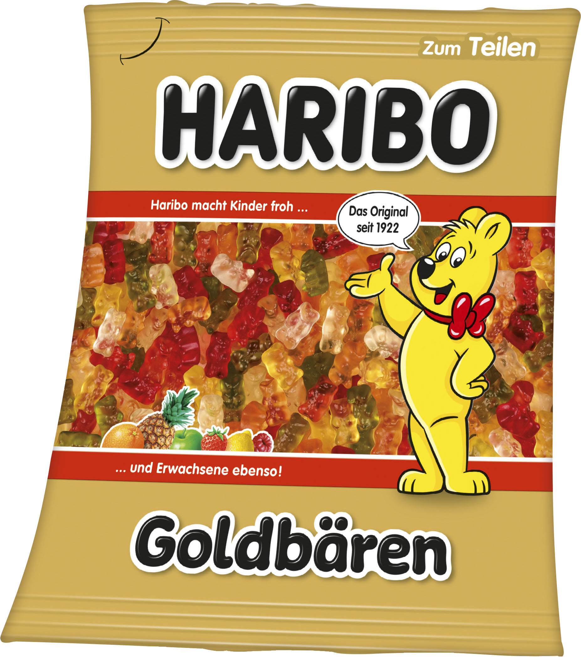 Image of HARIBO Wohndecke »Haribo«, mit tollem Goldfarbenbären Motiv, Kuscheldecke bei Ackermann Versand Schweiz