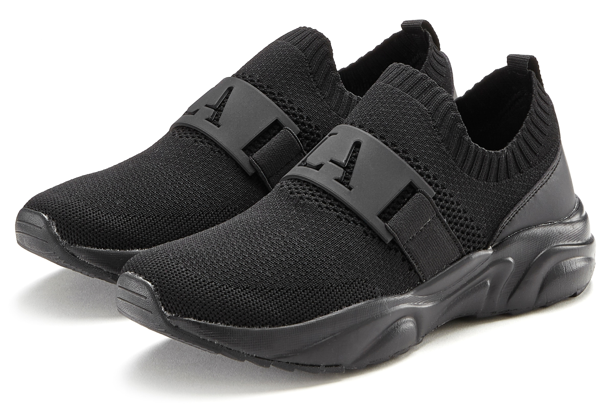 Image of LASCANA ACTIVE Sneaker "Slip-On-Sneaker," Halbschuh, Freizeitschuh, Slipper, Chunky Sohle VEGAN