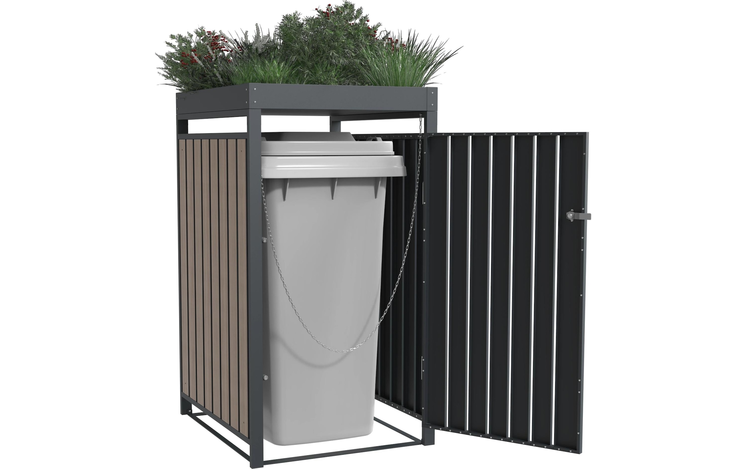 WESTMANN Gartenbox »Planta« Platz für 1 Mülltonnen je 240 L, BxHxT: 68x84x124,5 cm