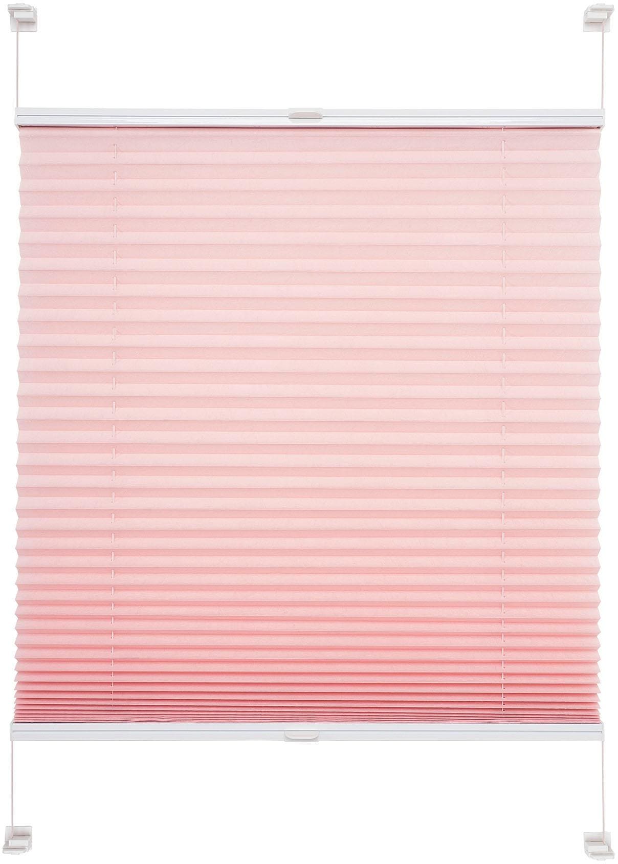 Liedeco Plissee »Pastell« Lichtschutz ohne Bohren verspannt Klemmfix-Plissee, Pastell
