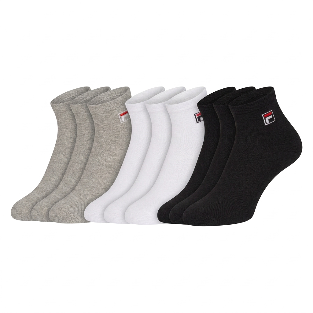 Image of Fila Kurzsocken "UNISEX QUARTER PLAIN SOCKS" 9 Paar, mit Logo-Schriftzug