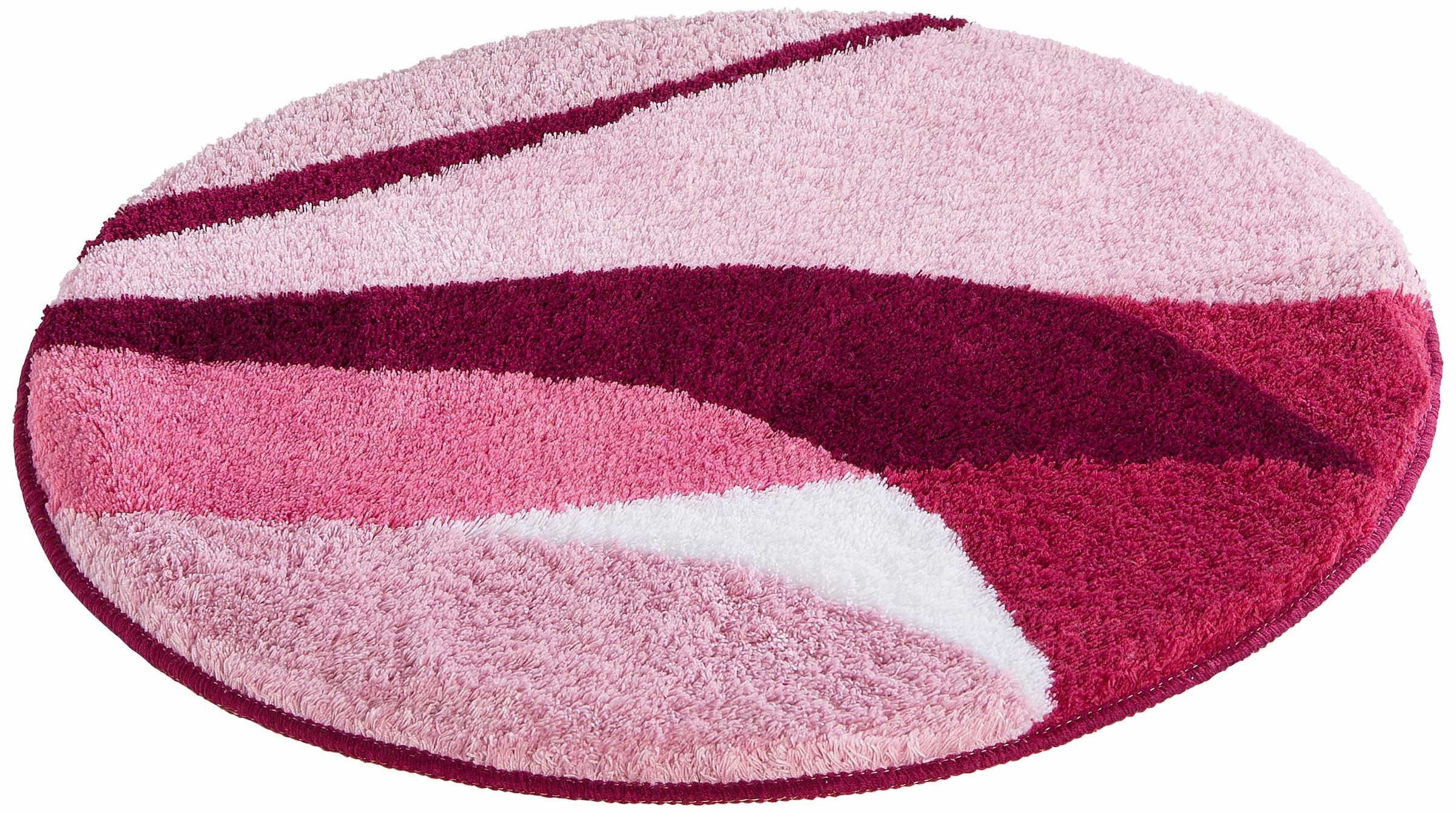 my home Badematte »Magnus, Badvorleger, Badezimmer Teppich«, rutschhemmend beschichtet, strapazierfähig-schnell trocknend, mehrfarbig, Badteppich, Badematten auch als 2 teiliges Set & rund