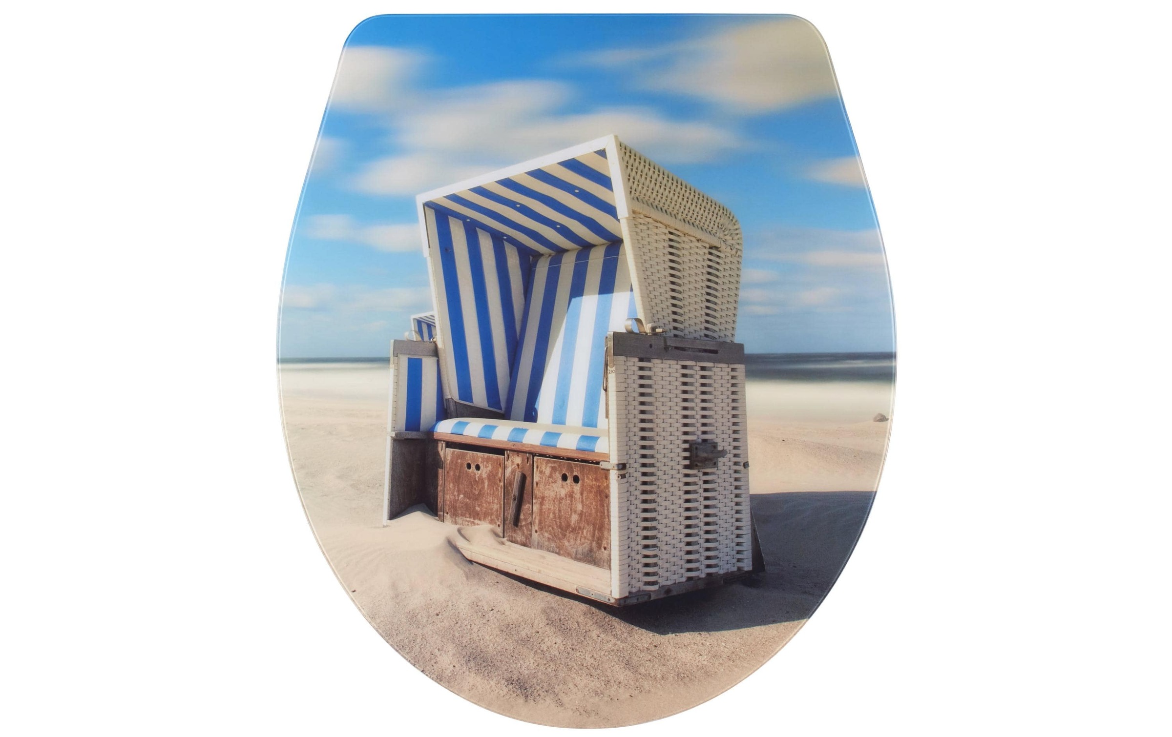 Image of diaqua WC-Sitz "Nancy Beach Chair Absenkautomatik, Mehrfarbig"