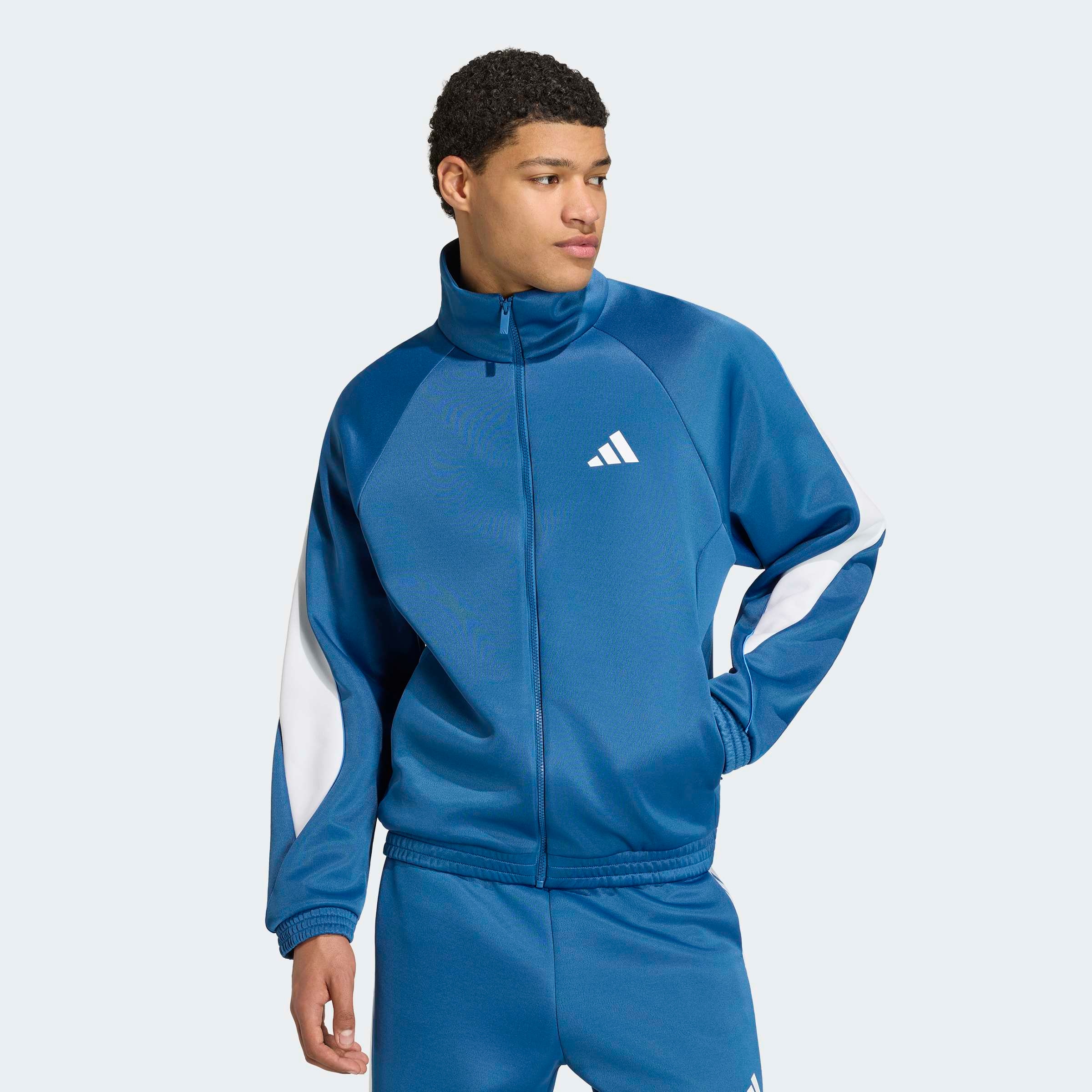 Image of adidas Sportswear Rollkragenpullover "STADIUM" aus Polyester und Baumwolle, mit Rollkragen, lockere Passform