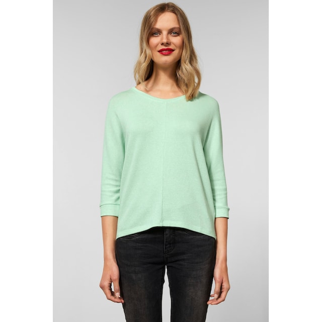 ♕ STREET ONE 3/4-Arm-Shirt »Style Ellen«, in Melange-Optik  versandkostenfrei kaufen