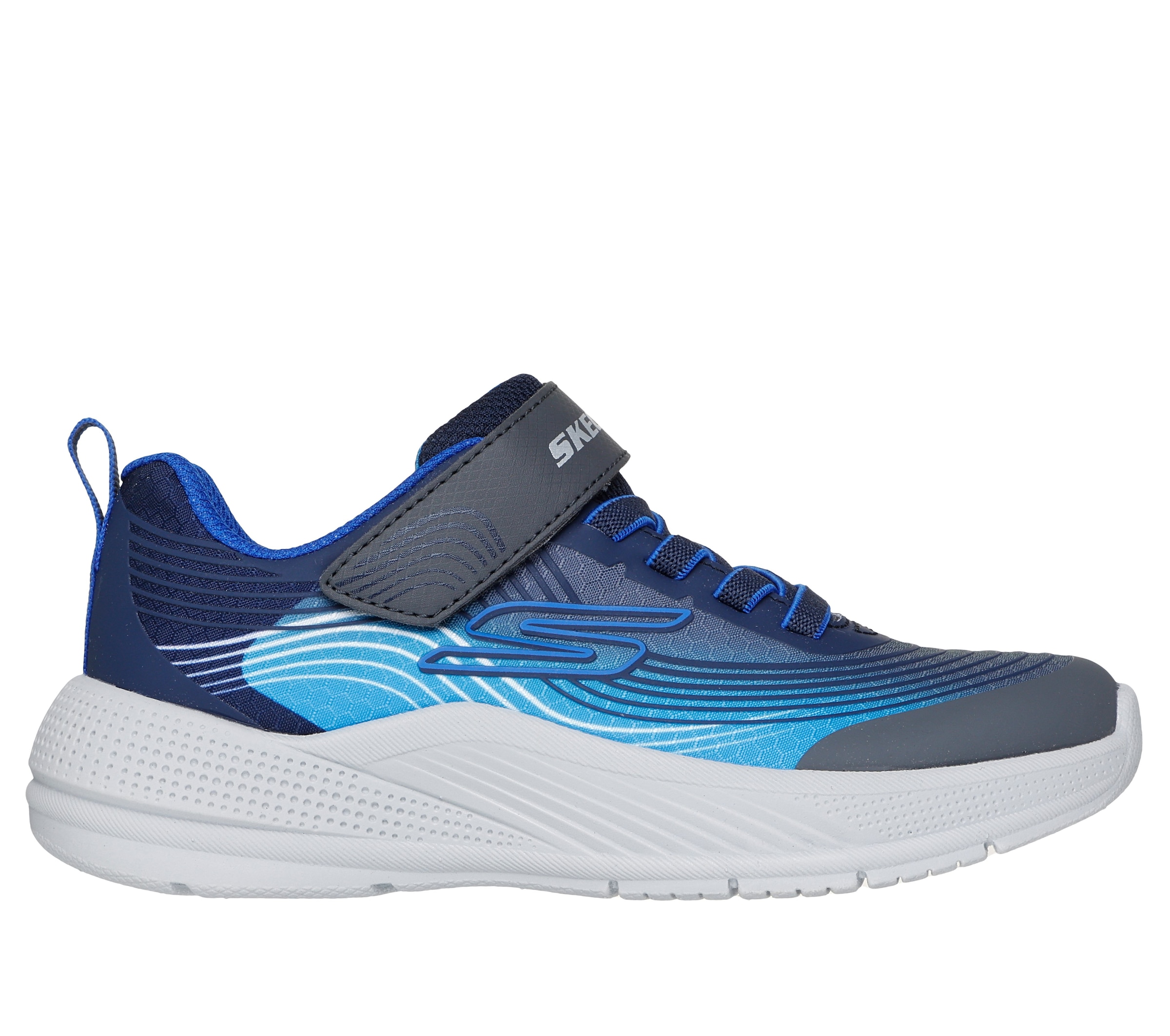 Skechers Sneaker »MICROSPEC ADVANCE«  Klettschuh in cooler Farbkombination, Grössenschablone zum Download