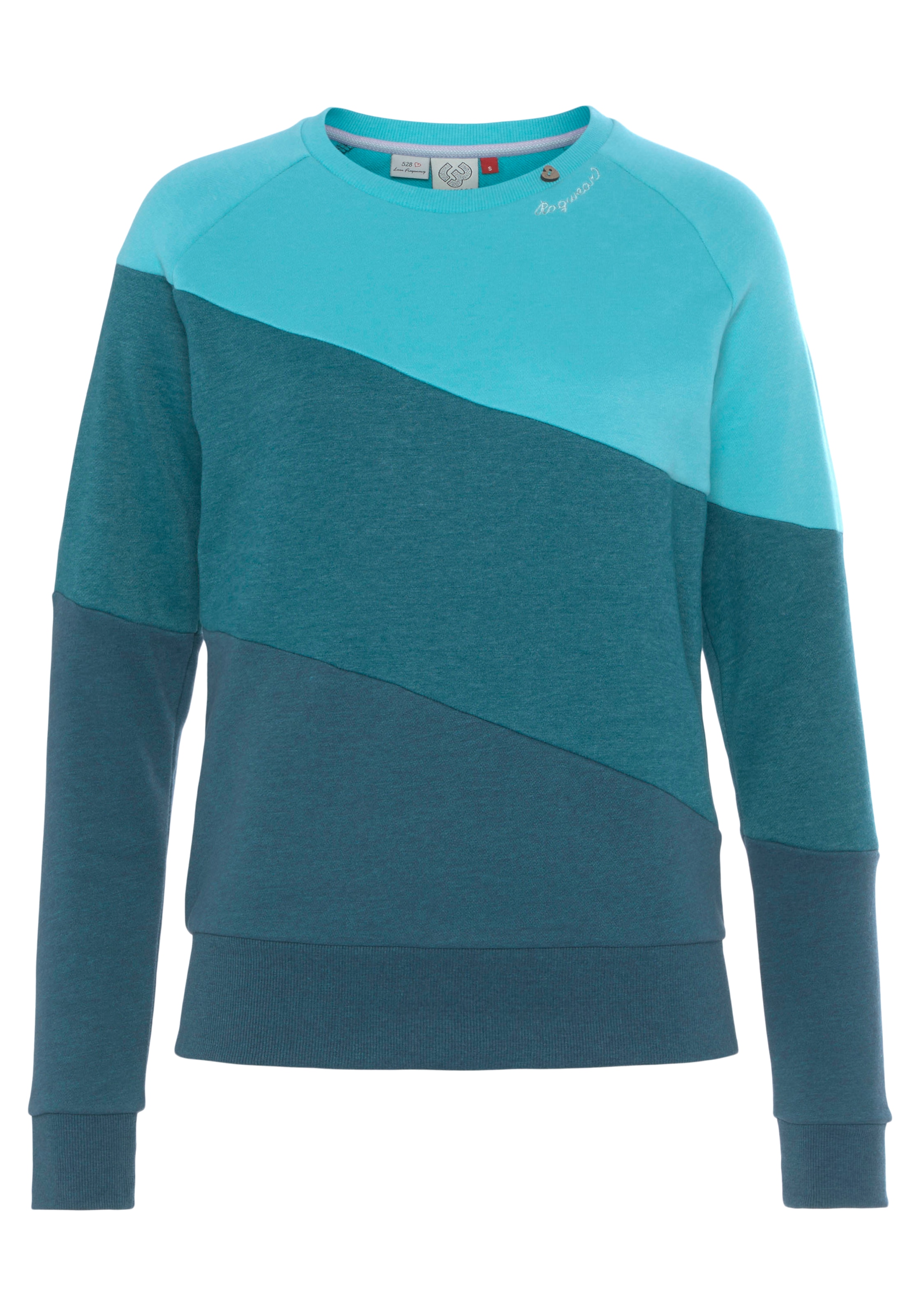 Ragwear Sweater »JOHANKA BLOCK«, Crew Neck im Color-Blocking Design