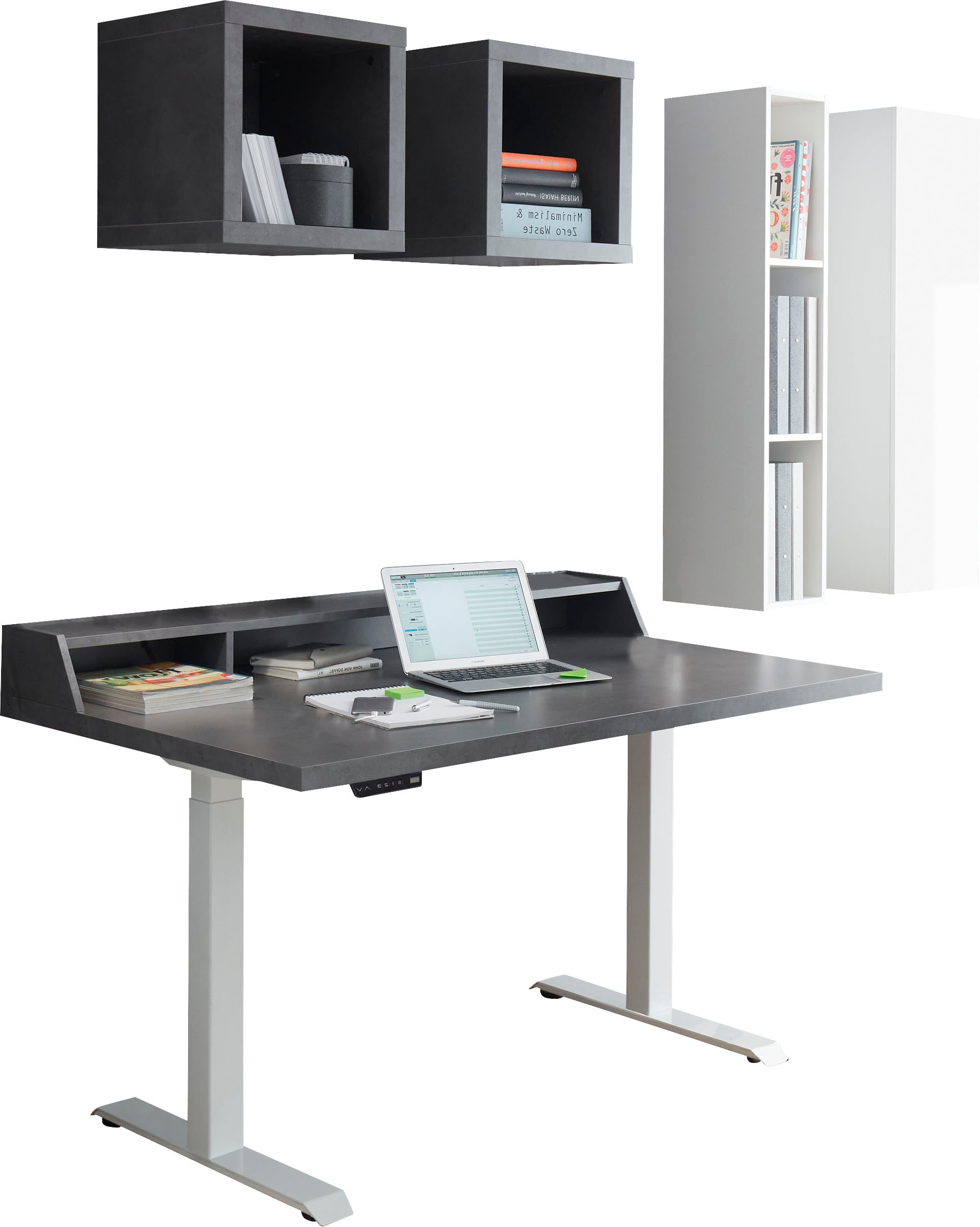 Mäusbacher Büro-Set »Big System Office«, (6 St.), Schreibtisch  höhenverstellbar à bas prix
