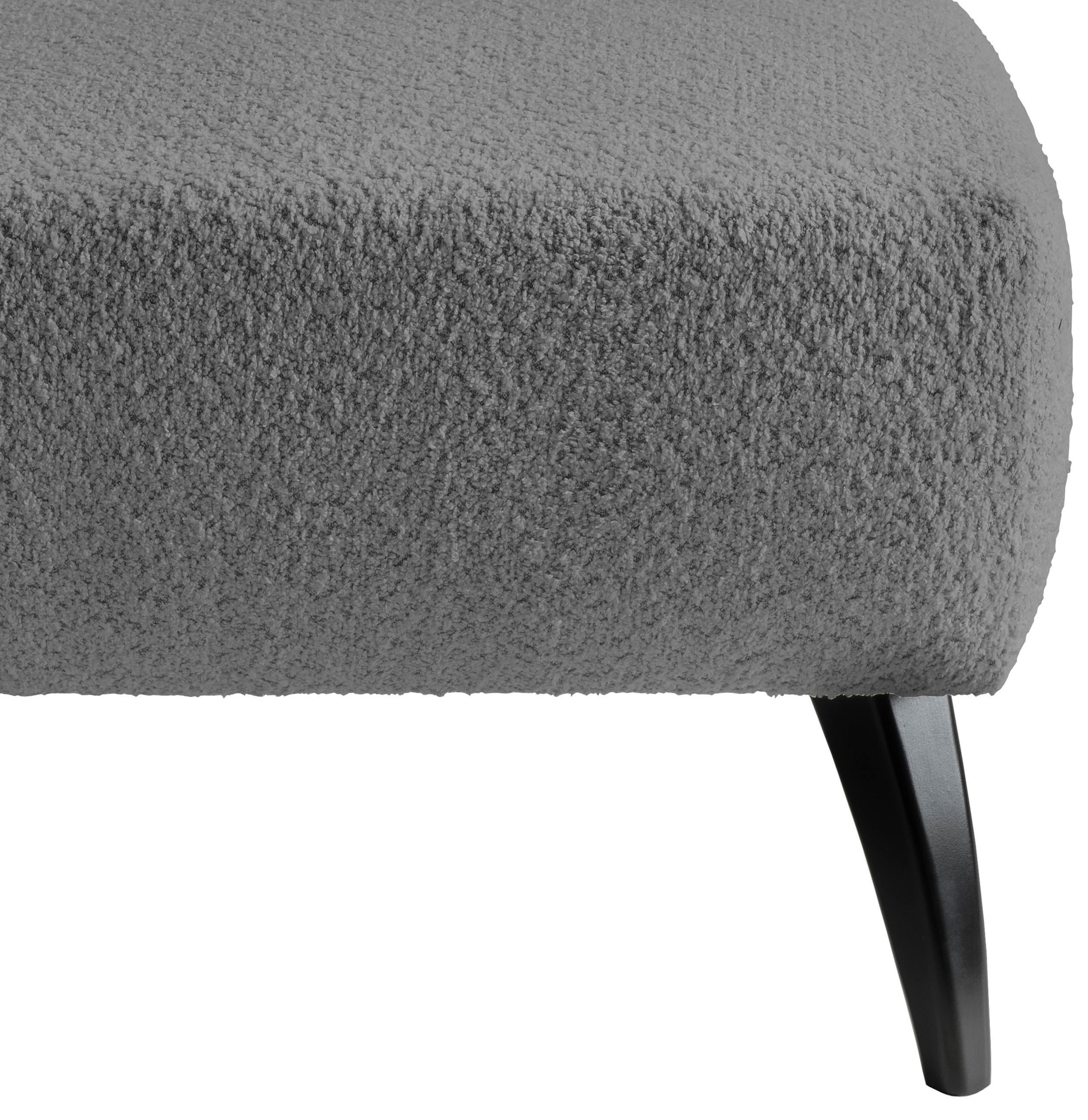 INOSIGN Polsterhocker »Colori«, Holzfussfarbe wählbar, verschiedene Stoffe, hochwertige Stoffqualität