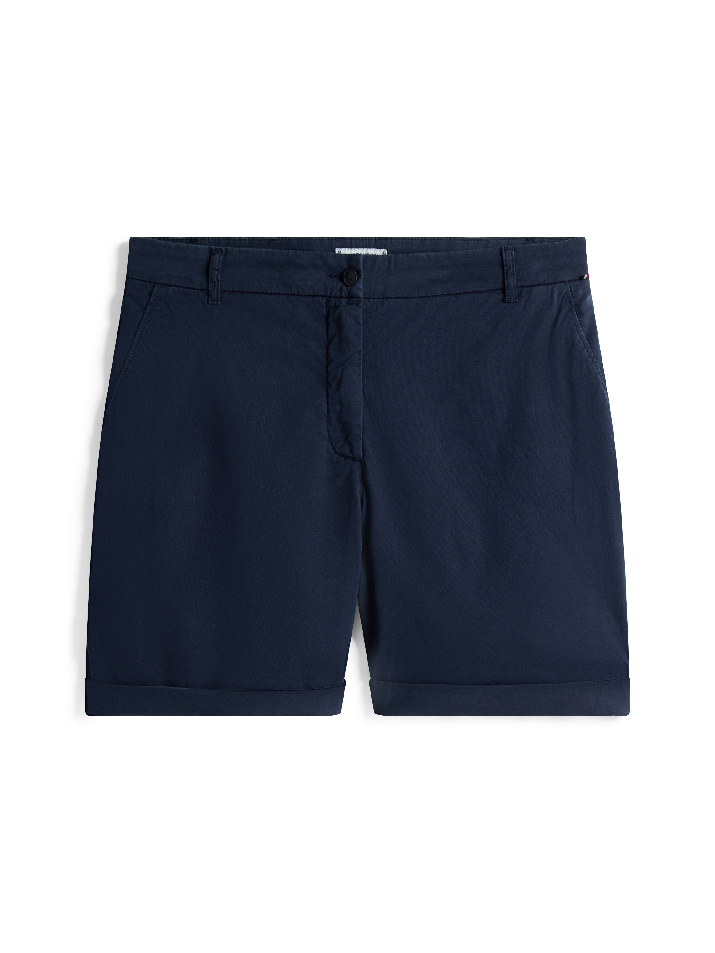 Tommy Hilfiger Curve Shorts »CRV CO BLEND GMD CHINO SHORT«, in Grossen Grössen, Chino Qualität, Logostickerei