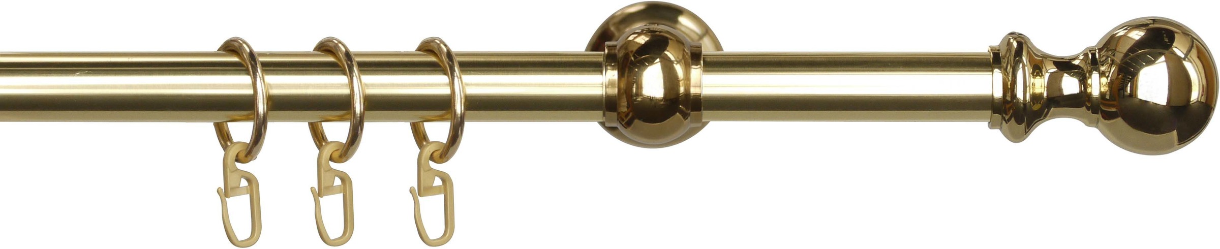 Image of Good Life Gardinenstange »Melina«, 1 läufig-läufig, Wunschmasslänge, messingfarben bei Ackermann Versand Schweiz