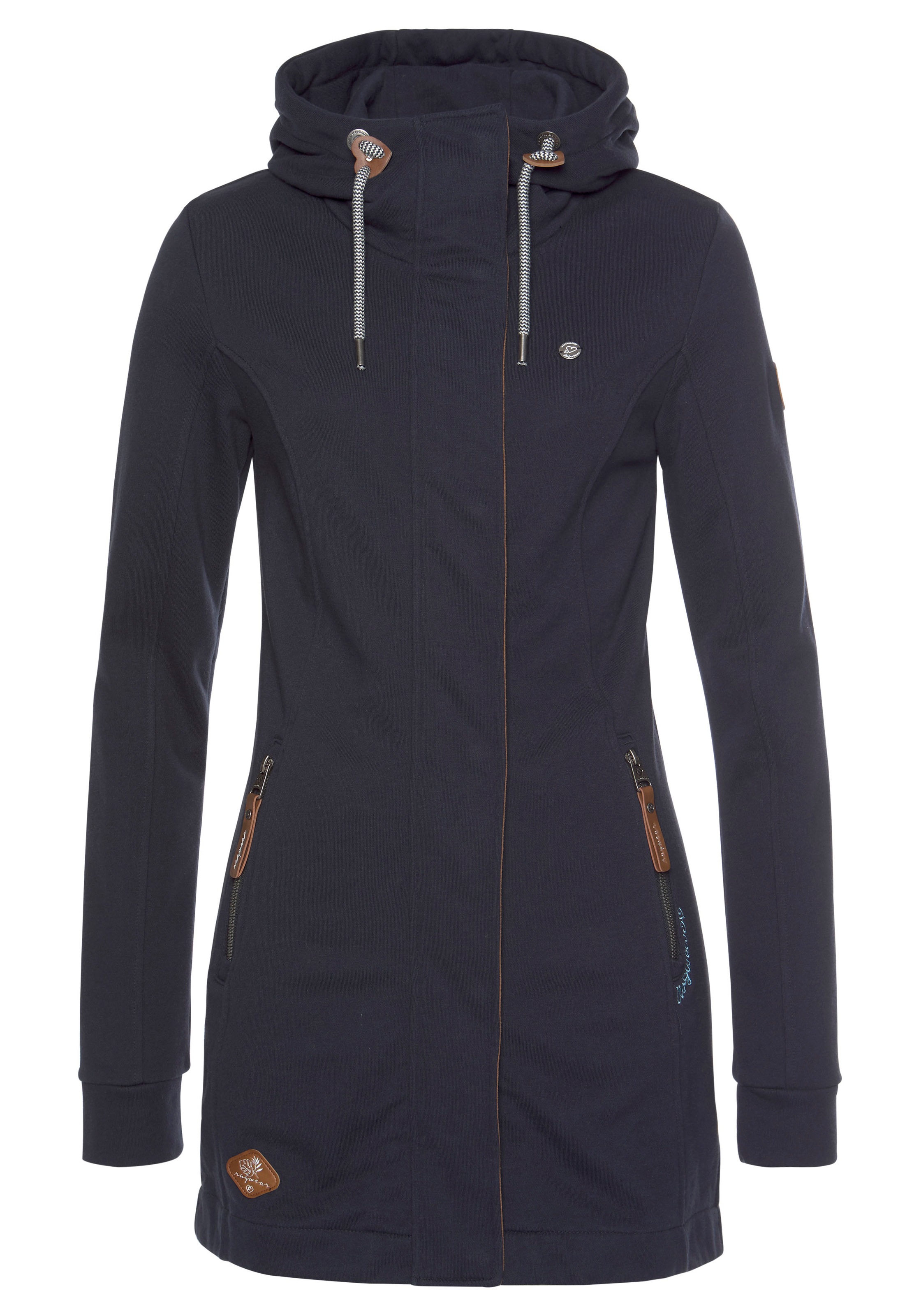 Image of Ragwear Sweatjacke »LETTY«, mit hochwertigen Lederimitatverzierungen bei Ackermann Versand Schweiz