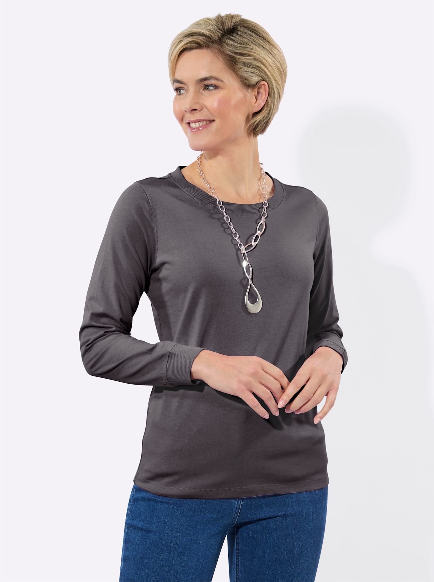 Classic Basics Shirt à col rond »Rundhals-Shirt« 2