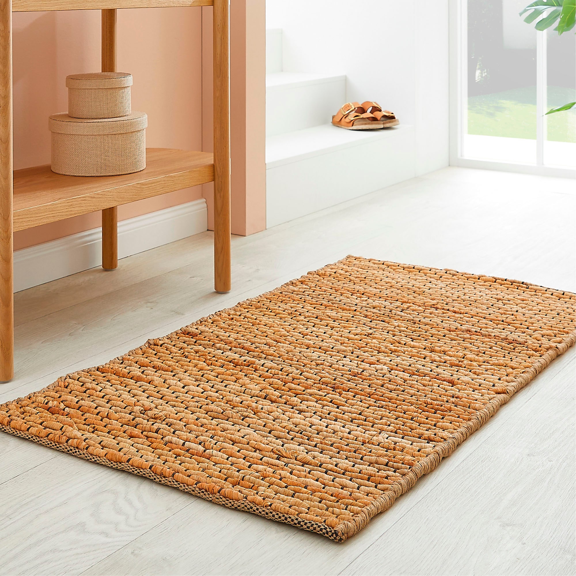 Image of Andiamo Teppich "Manaus" rechteckig 10 mm Höhe Jute-Teppich, handweb, Naturfaser, Wohnzimmer