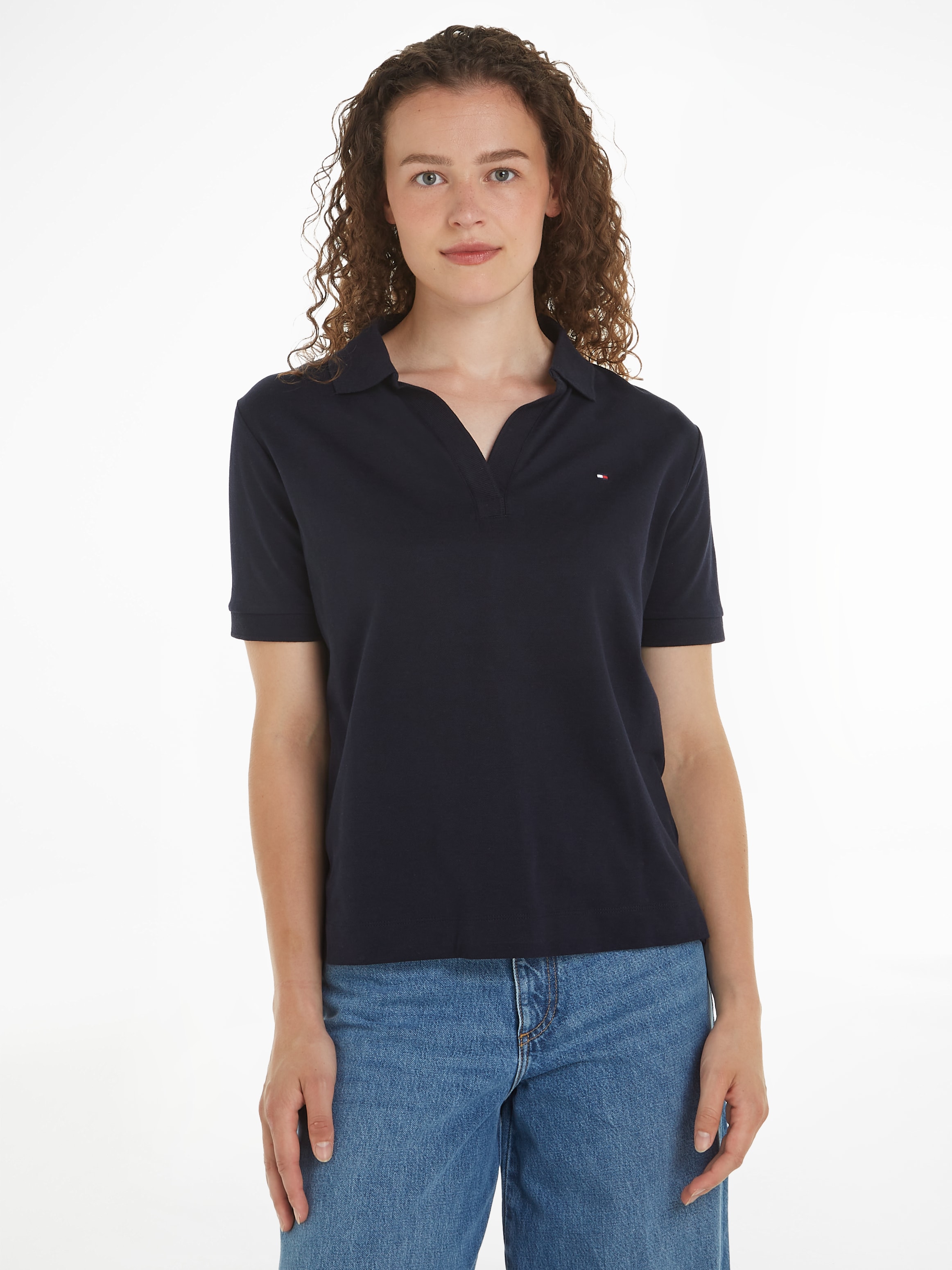 Poloshirt »RLX OPEN PLACKET LYOCELL POLO SS«, mit Logostickerei