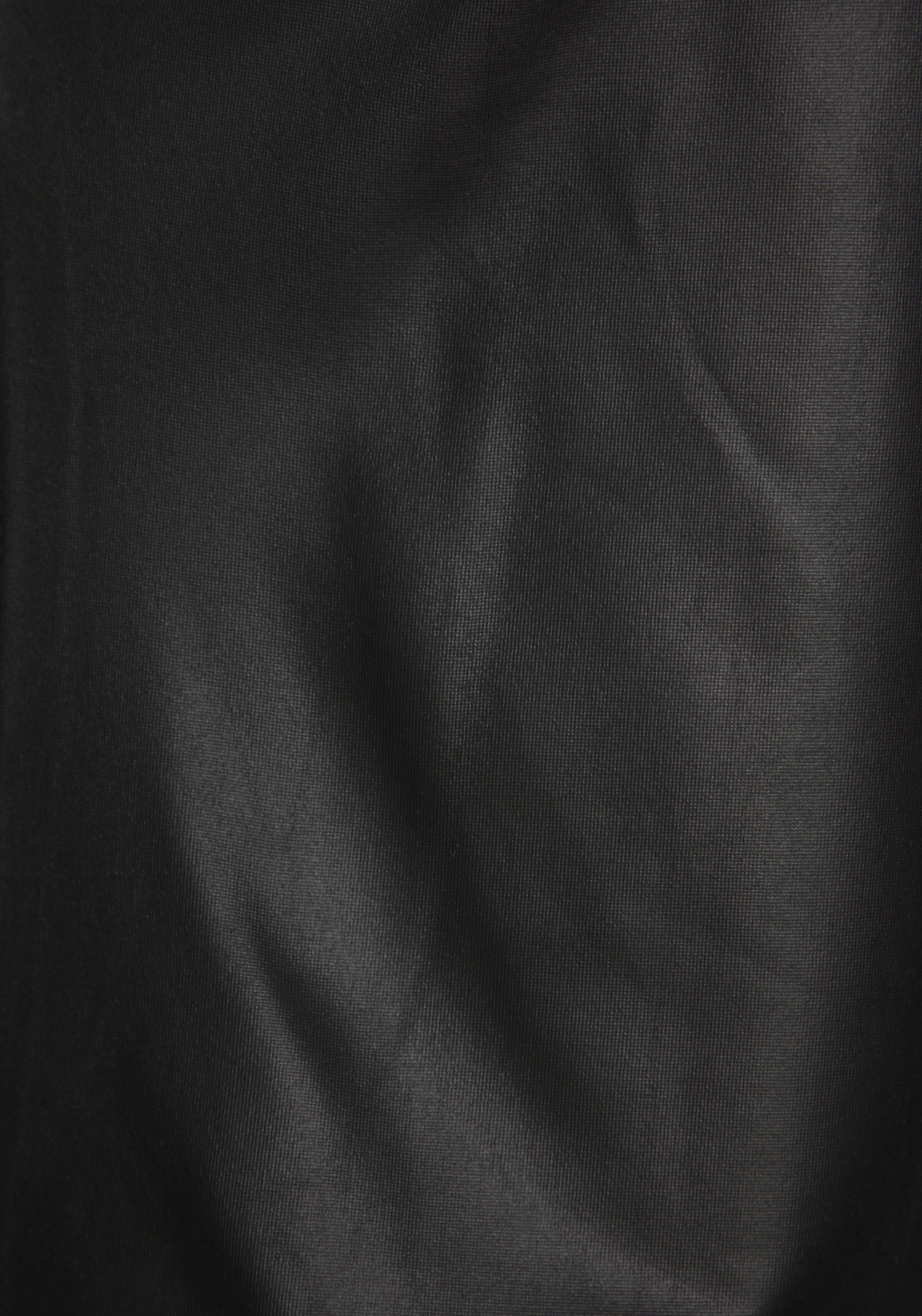 LASCANA Rundhalsshirt, aus Lederimitat, Partytop