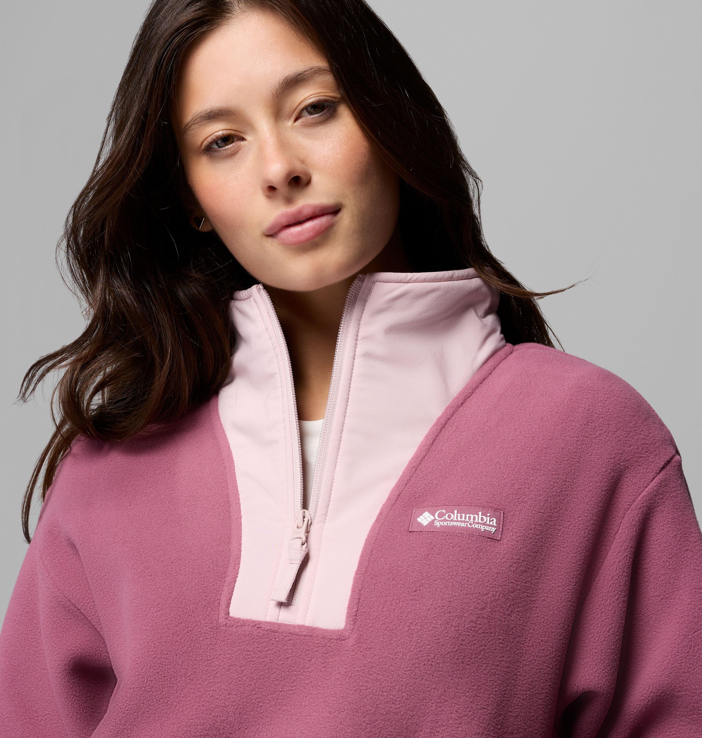 Columbia Fleecepullover »Sequoia Grove II Half Zip Fleece«, mit Half-Zip, windabweisend, wasserabweisend, atmungsaktiv, aus Fleece
