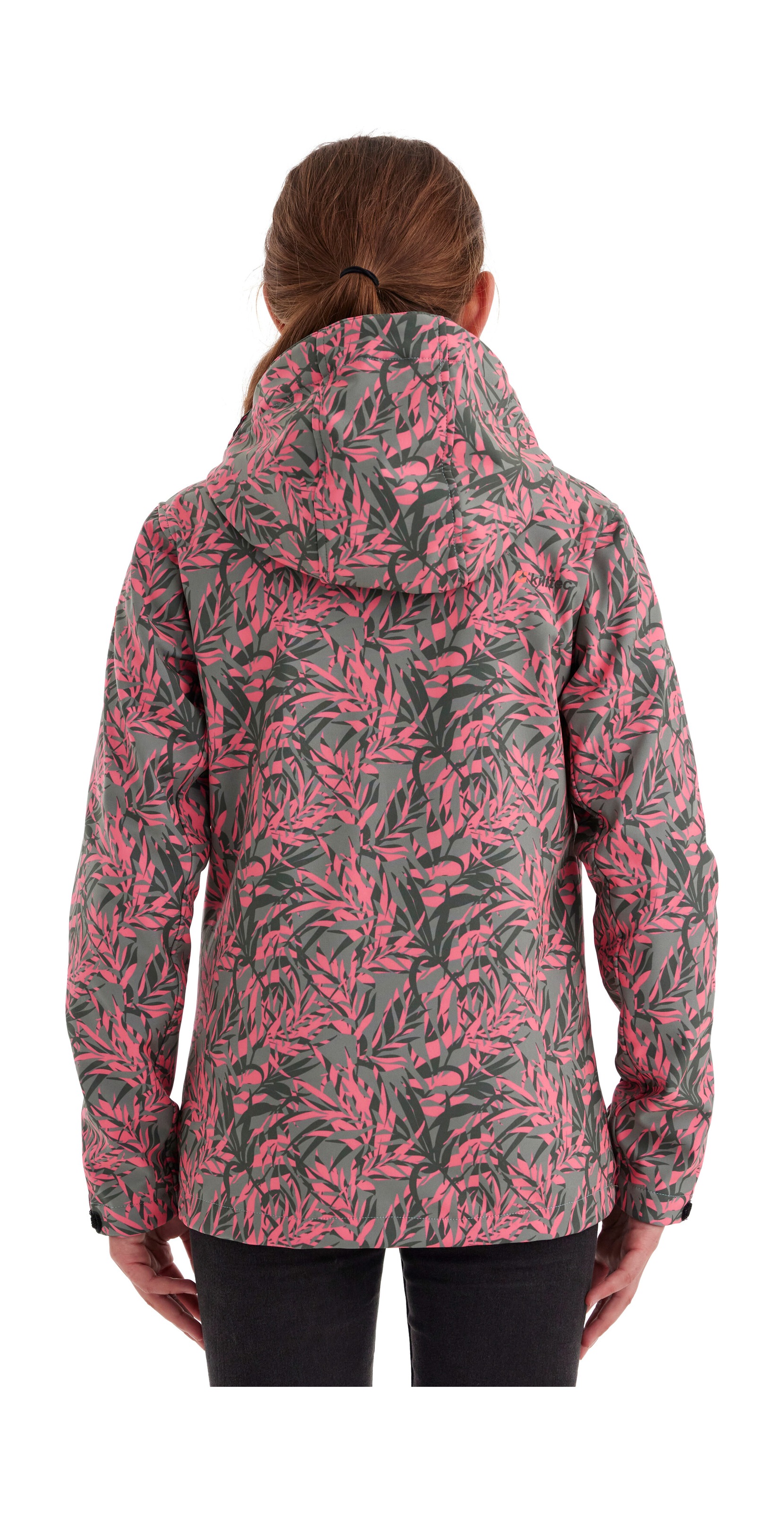 Killtec Softshelljacke »Mädchen Softshelljacke Print«, Wasserdicht, windabweisend, atmungsaktiv, modischer Print, PFAS-frei