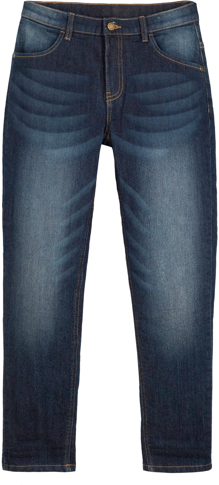 bonprix Jeans slim mit Fleecefutter, verstellbarer Bund