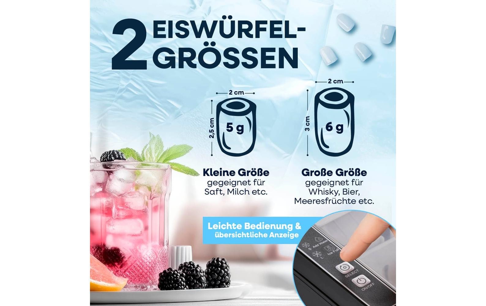 GOURMETmaxx Eiswürfelmaschine »12 kg/24h«