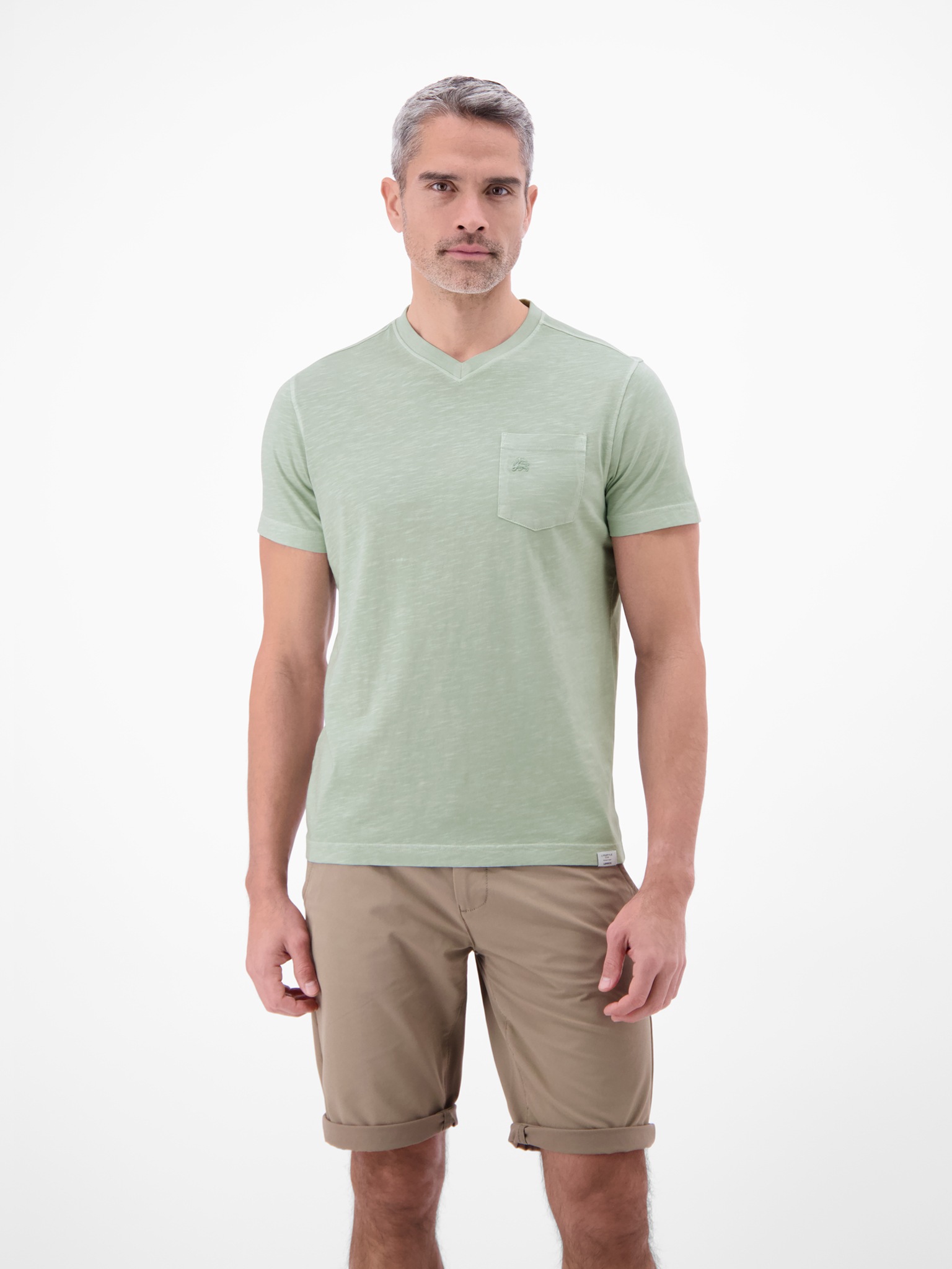 LERROS T-shirt à manches courtes t-shirt d'été avec encolure en V