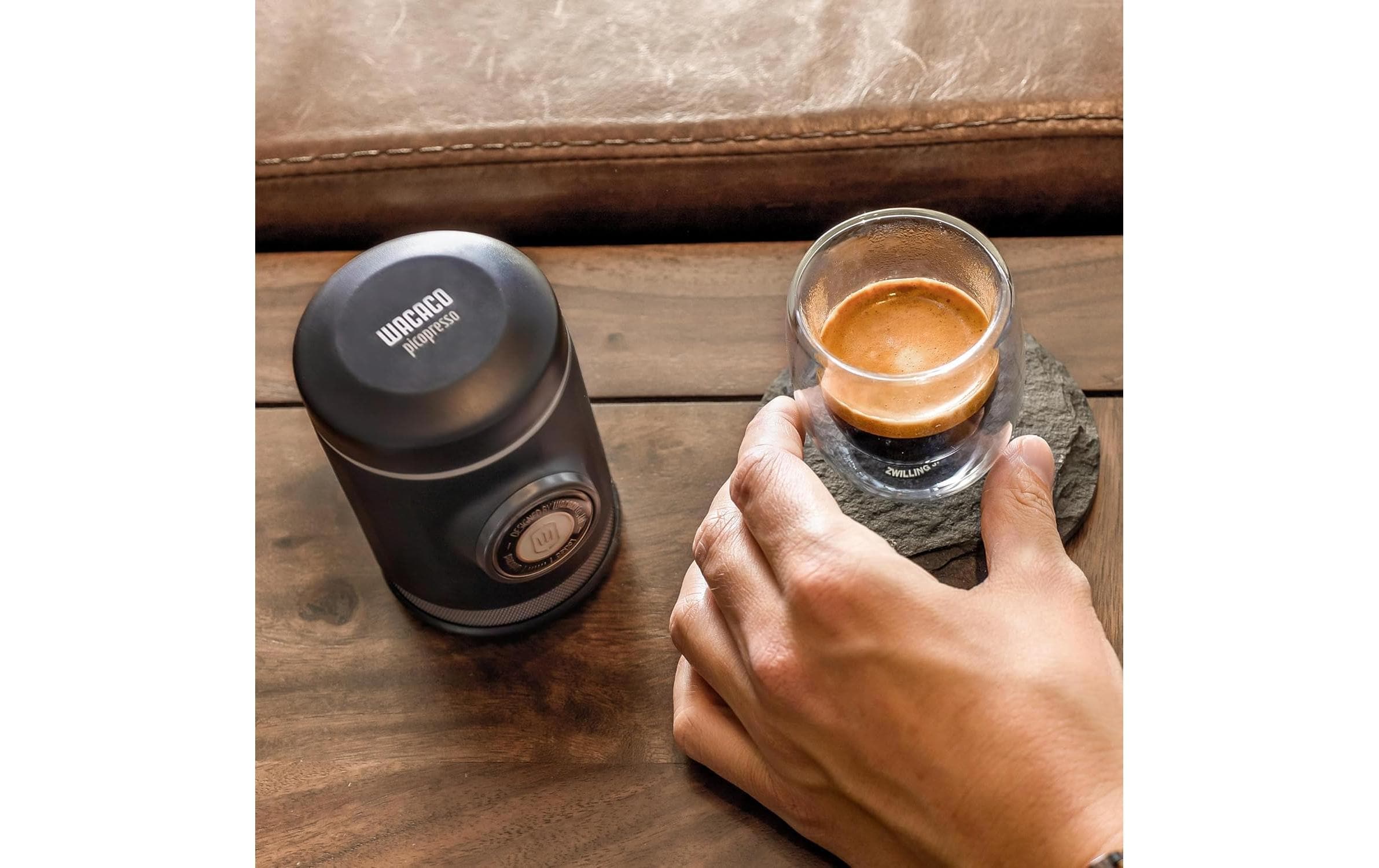 Wacaco Reisekaffeemaschine »Picopresso Nespresso Kapseln« Material: Aluminium, Edelstahl