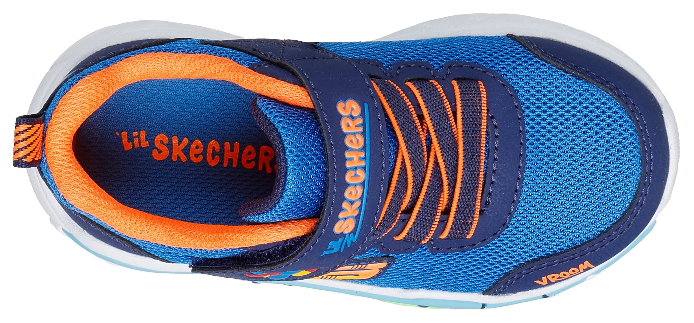 Skechers Lauflernschuh »PLAY SCENE«  Freizeitschuh mit bedruckter Sohle, Grössenschablone zum Download