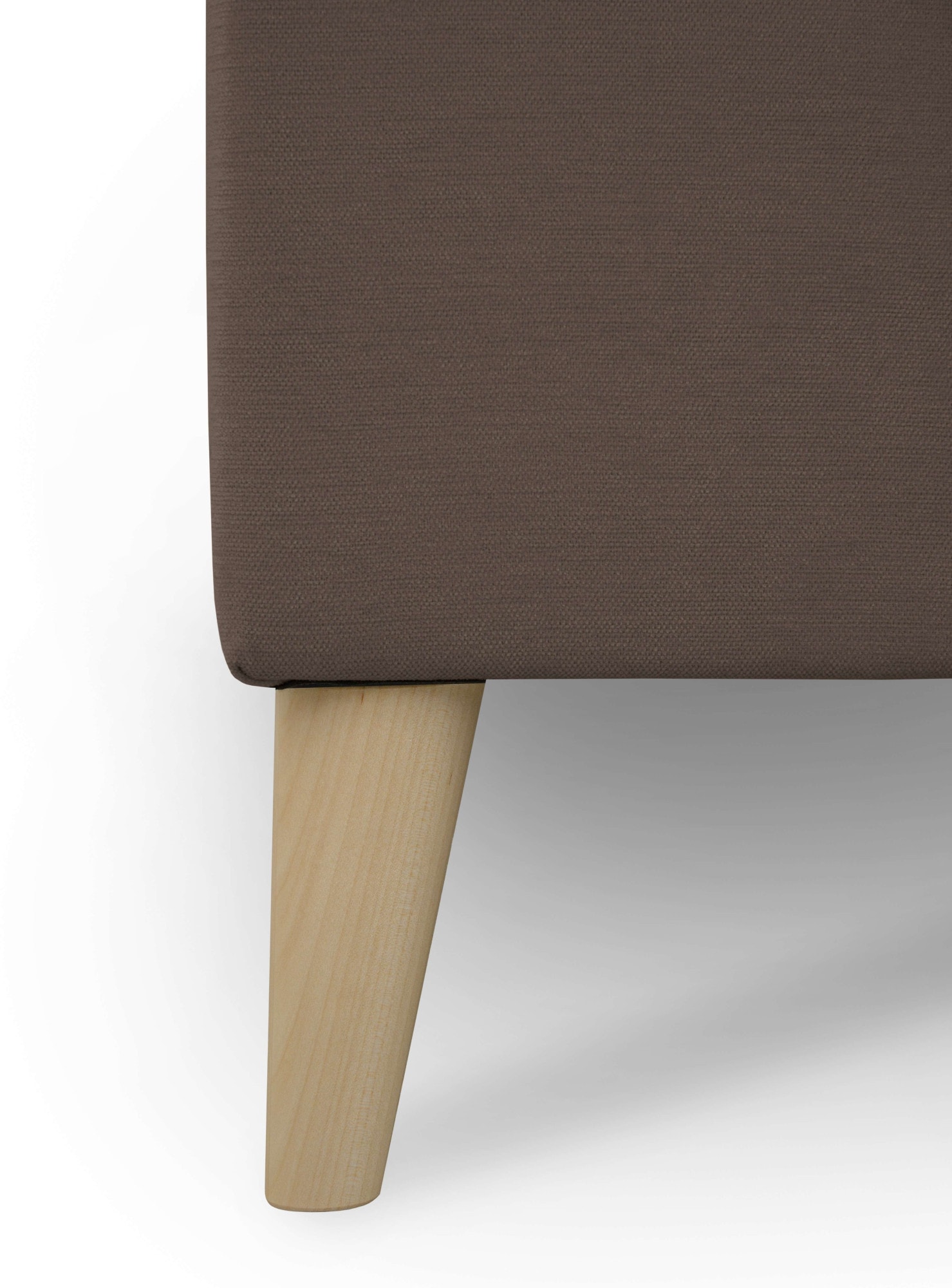 GOODproduct Paysage de salon »Oland Skandi, weicher Chenille-Stoff« U-Form, 342 cm, Wellenunterfederung, Skandi-Design, Massivholzfüsse