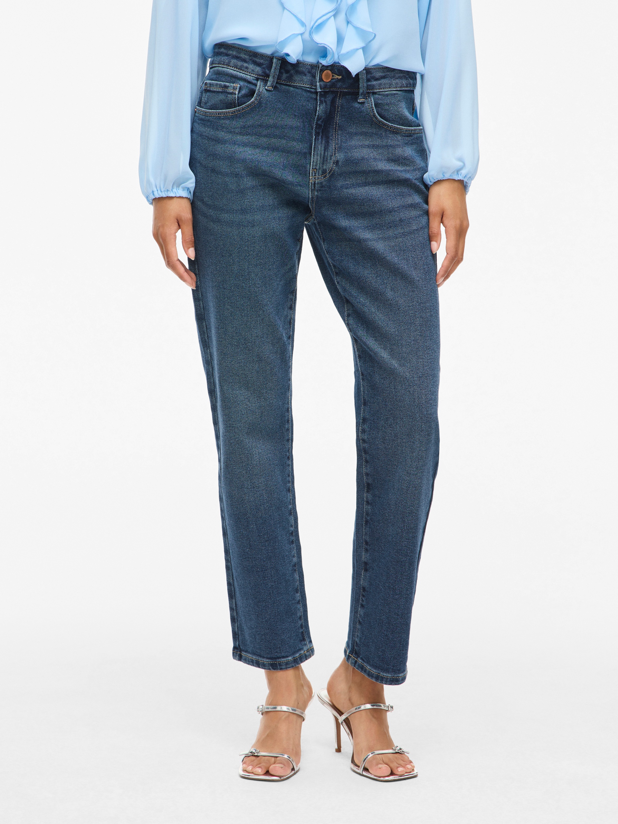 Image of Vila Straight-Jeans "VIALICE RW STRAIGHT JEANS MBD SOL91-NOOS"