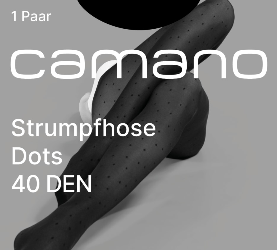 Camano Strumpfhose »fine fashion« 40 superbequem, gepunktet