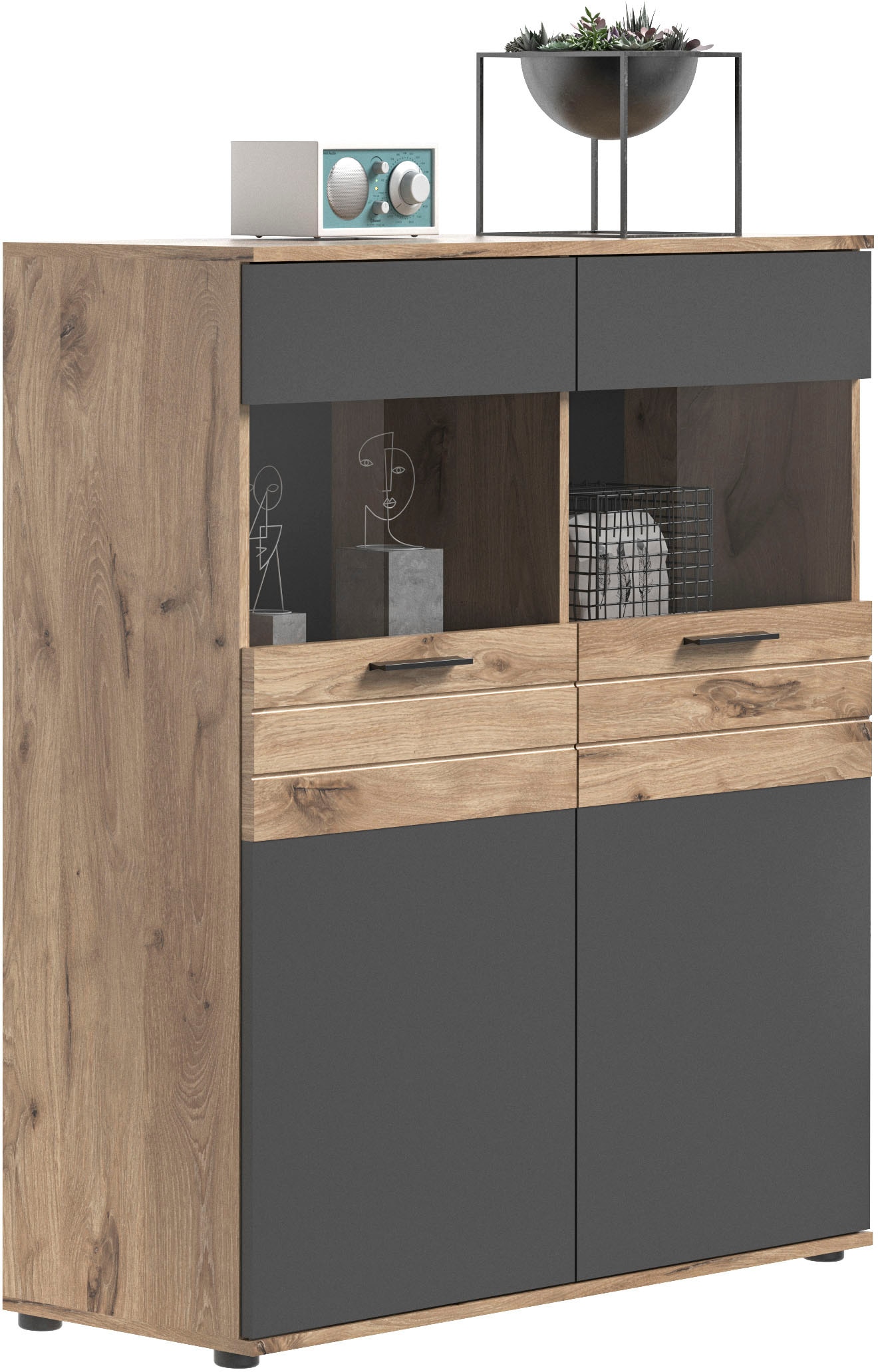 INOSIGN Vitrine »Riga«, Höhe 122 cm
