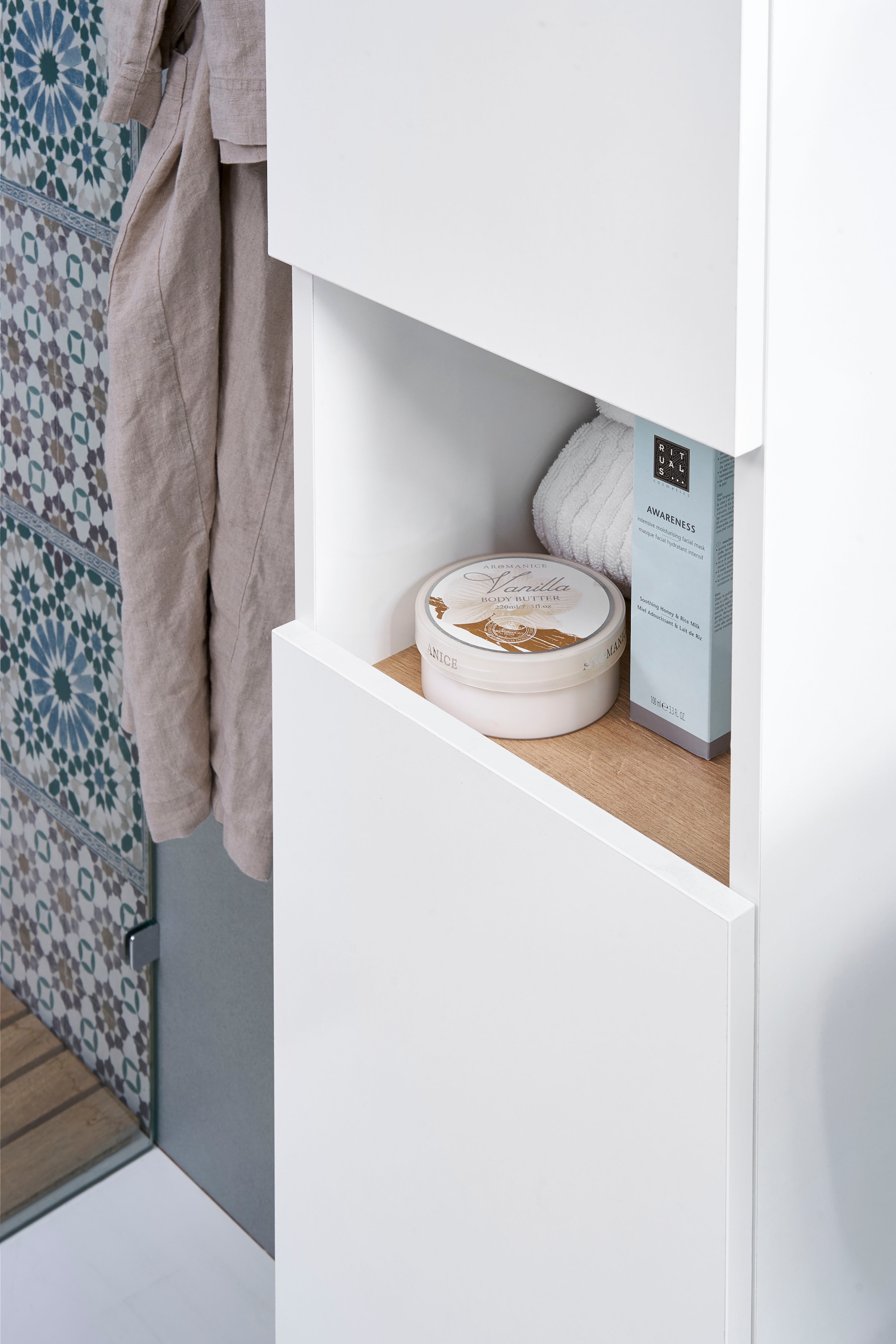 Saphir Badmöbel-Set »Quickset 947 4-teilig, Waschbeckenunterschrank mit Spiegel« 4 Stk. tlg.