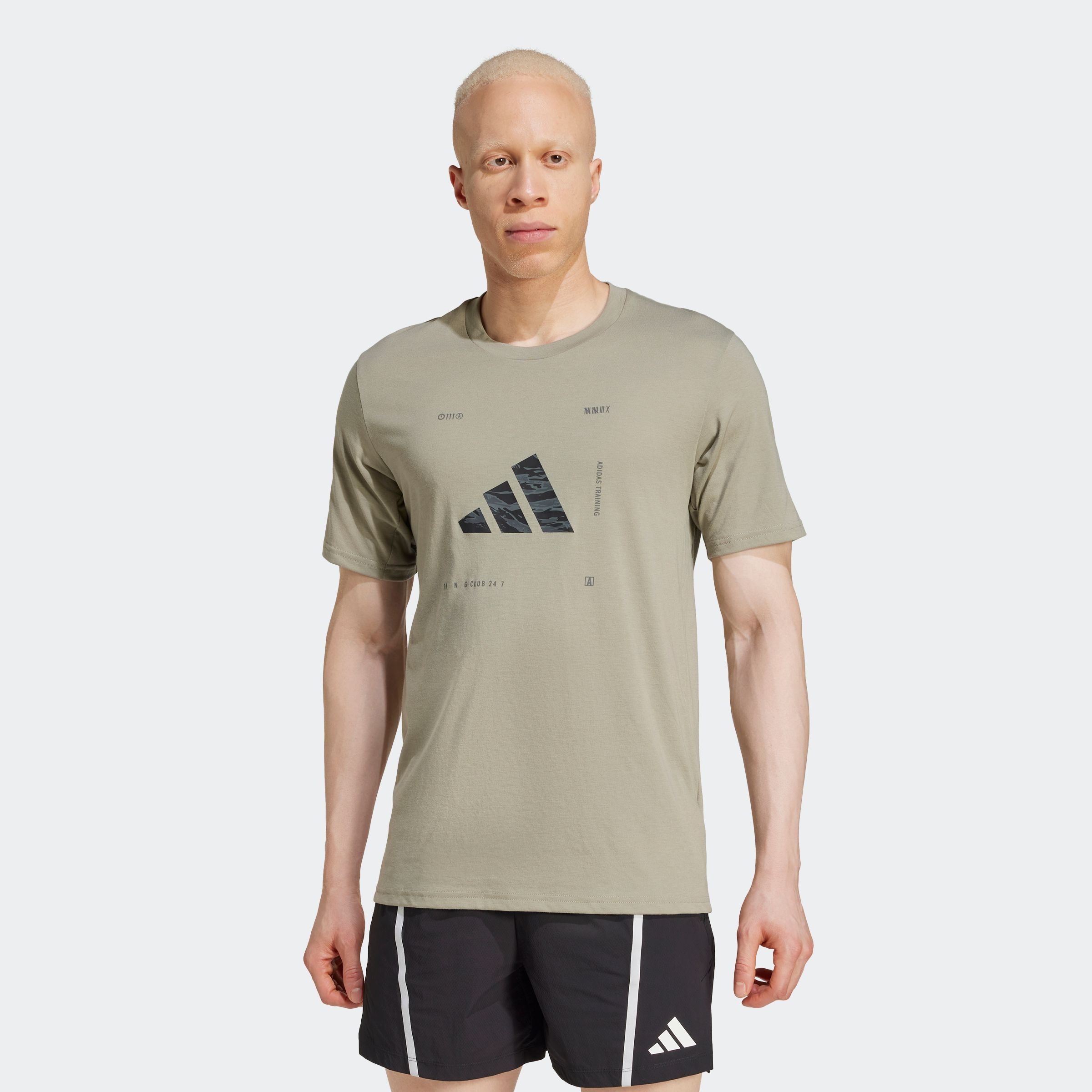Image of adidas Performance T-Shirt "CLIMACOOL TRAINING CAMO LOGO GRAPHIC" Trainingsshirt mit CLIMACOOL, Logo mit Camoprint