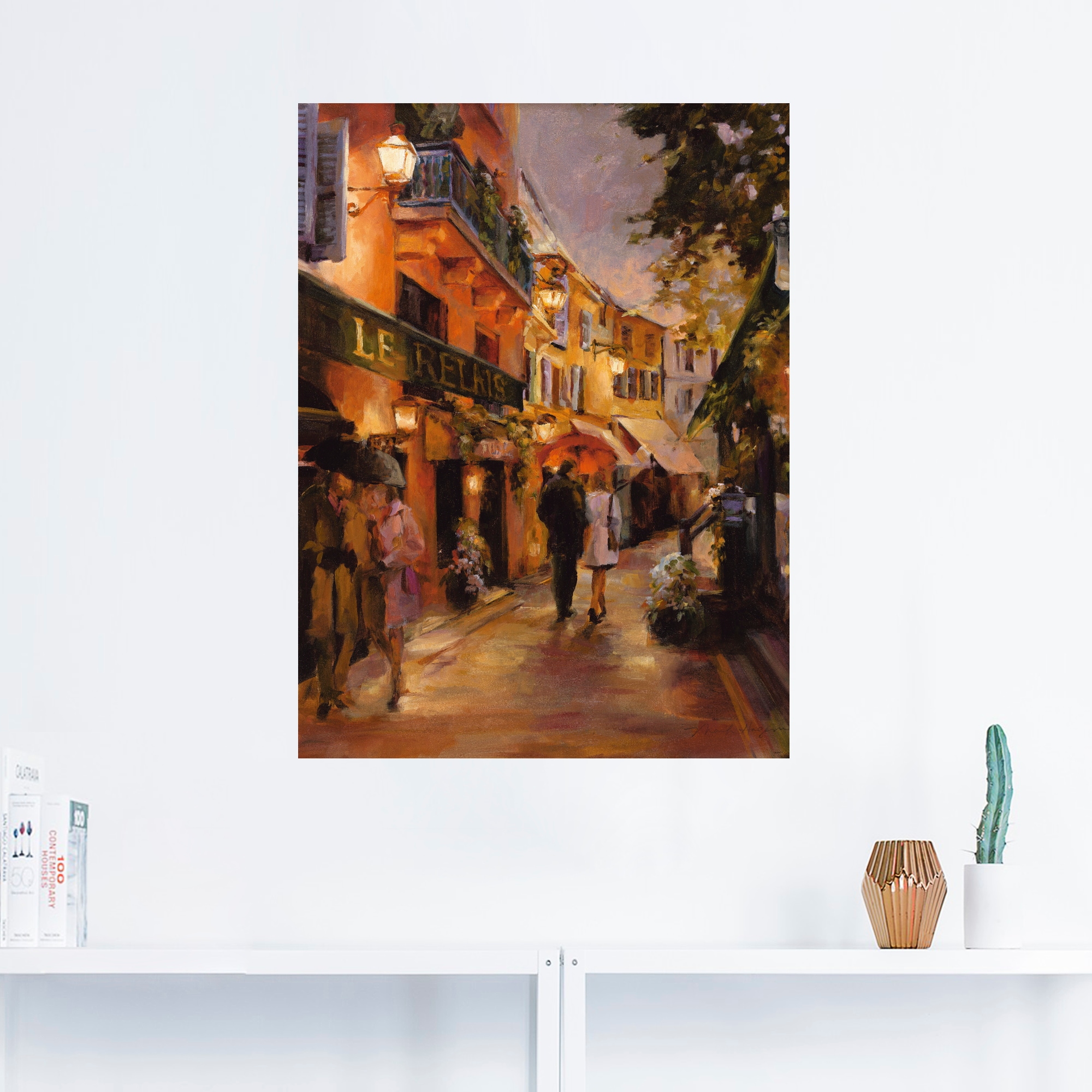 Artland Wandbild »Abend in Paris II«, Frankreich, (1 St.), als Leinwandbild, Poster, Wandaufkleber in verschied. Grössen