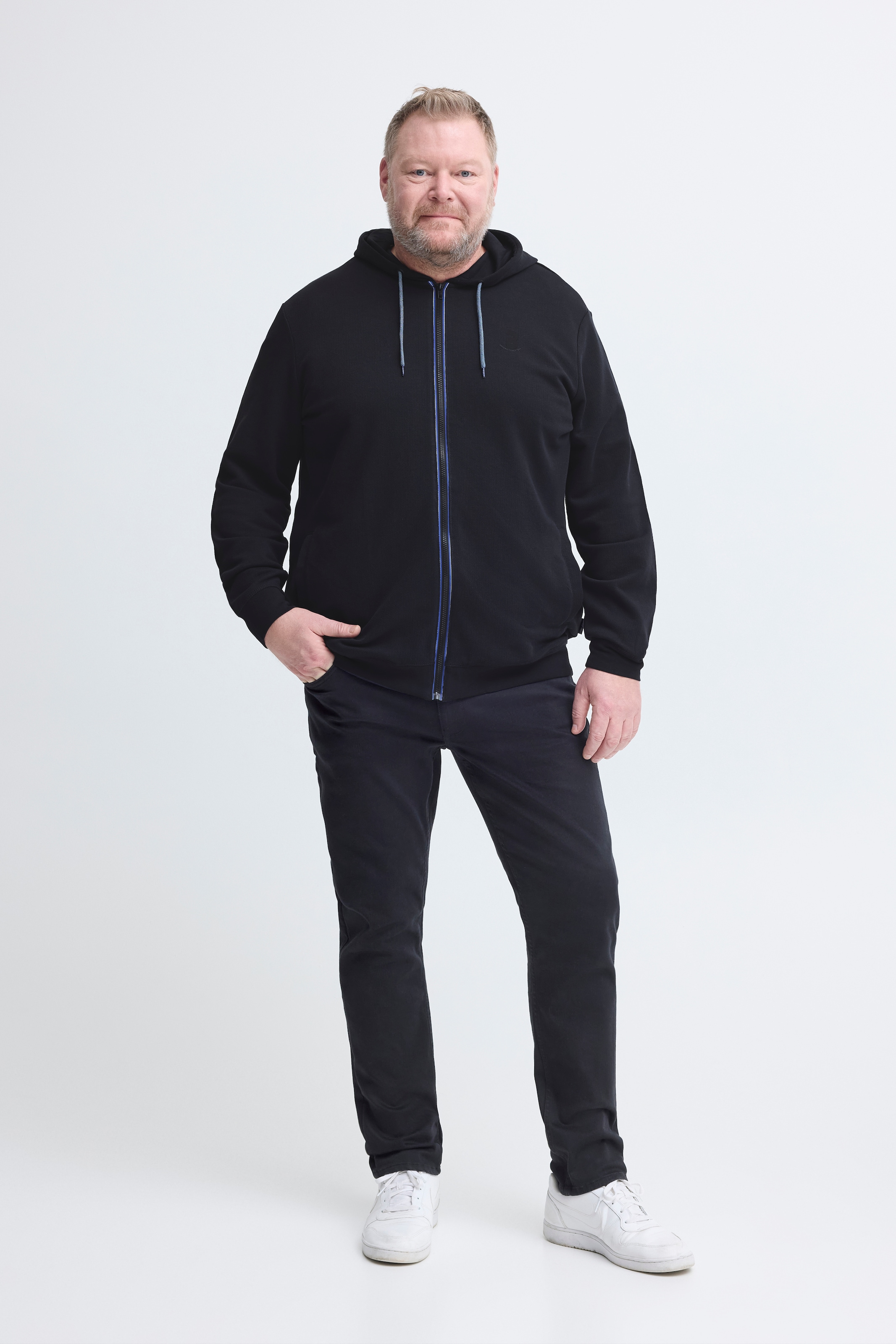 Blend Kapuzensweatshirt »BHJUMA BB PIQUE ZIPP SWEAT«, in grossen Grössen
