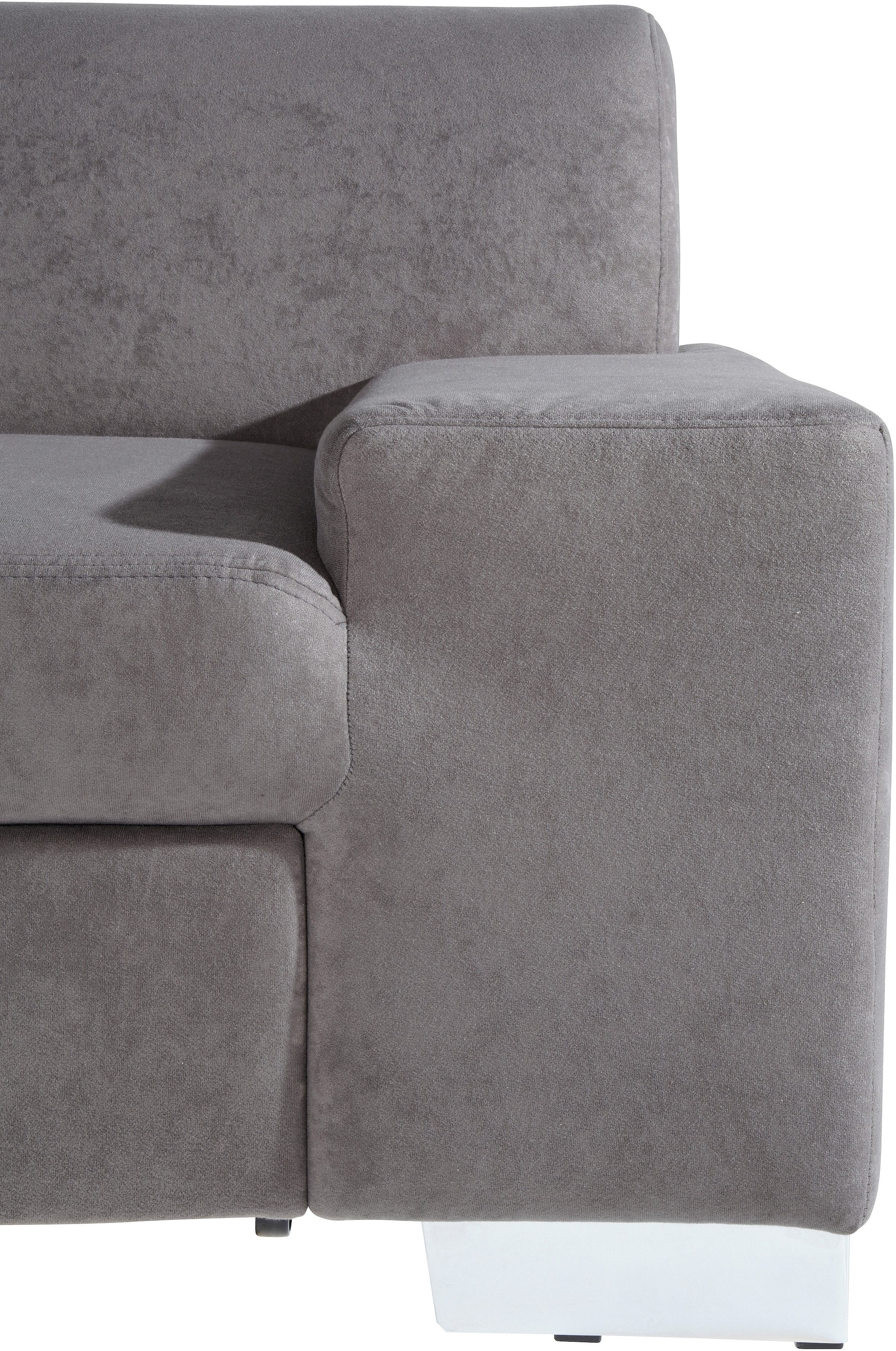 DOMO collection Ecksofa »Star, zeitlose Formensprache, elegante Optik, L-Form«, wahlweise mit Bettfunktion