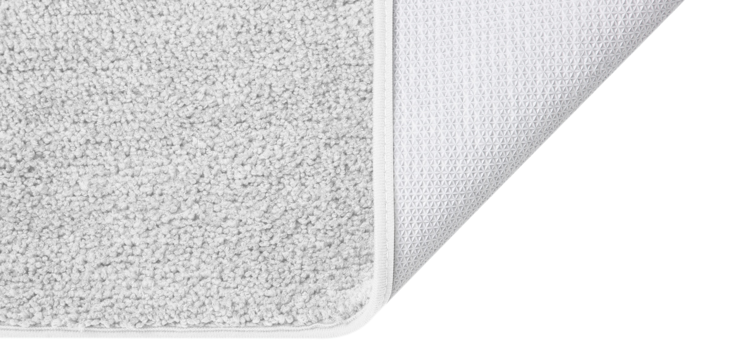 my home Badematte »Regona, Badteppich, Badvorleger, Badezimmer Teppich«, rutschhemmend beschichtet, fussbodenheizungsgeeignet-schnell trocknend-strapazierfähig, Uni Farben, besonders weich, als rechteckig und halbrund erhältlich