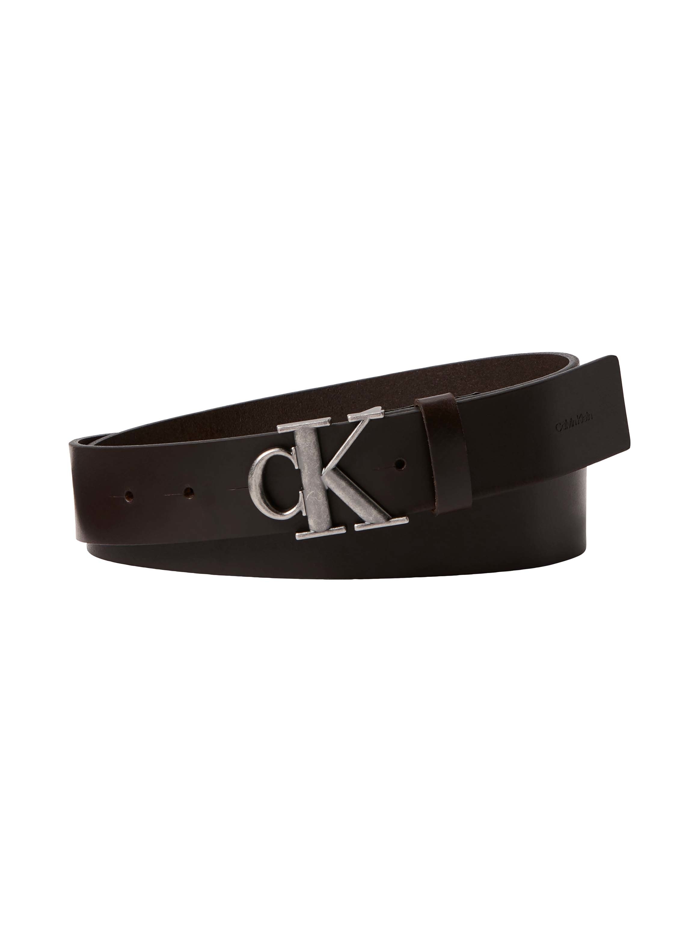 Calvin Klein Ceinture en cuir »CK BUCKLE SMOOTH 35MM« Grössenverstellbar mit Metallschliesse